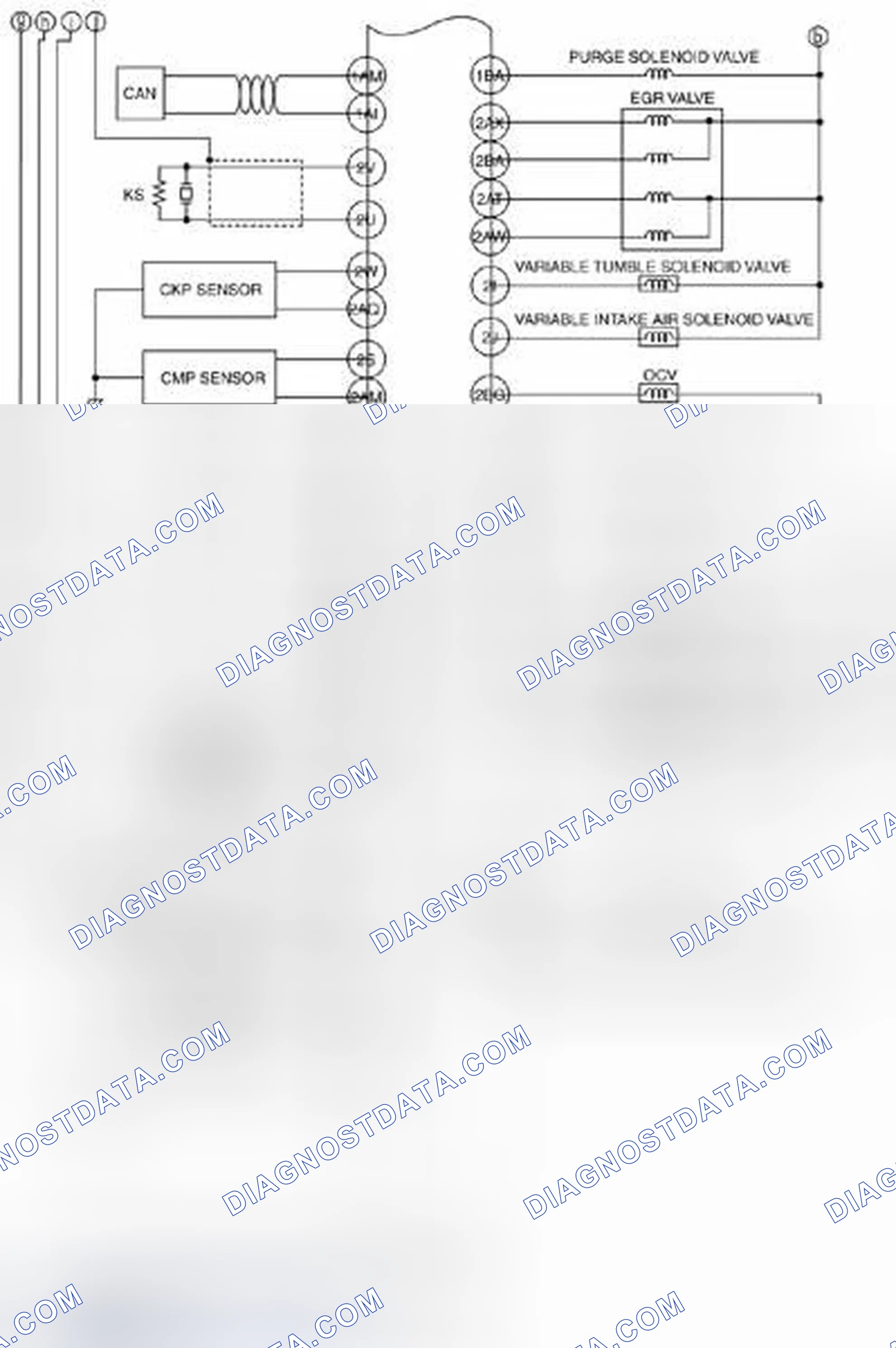 Scheme 61: Symptom Troubleshooting Wiring Diagram [MZR 2.0, MZR 2.5] (2 Of 2)