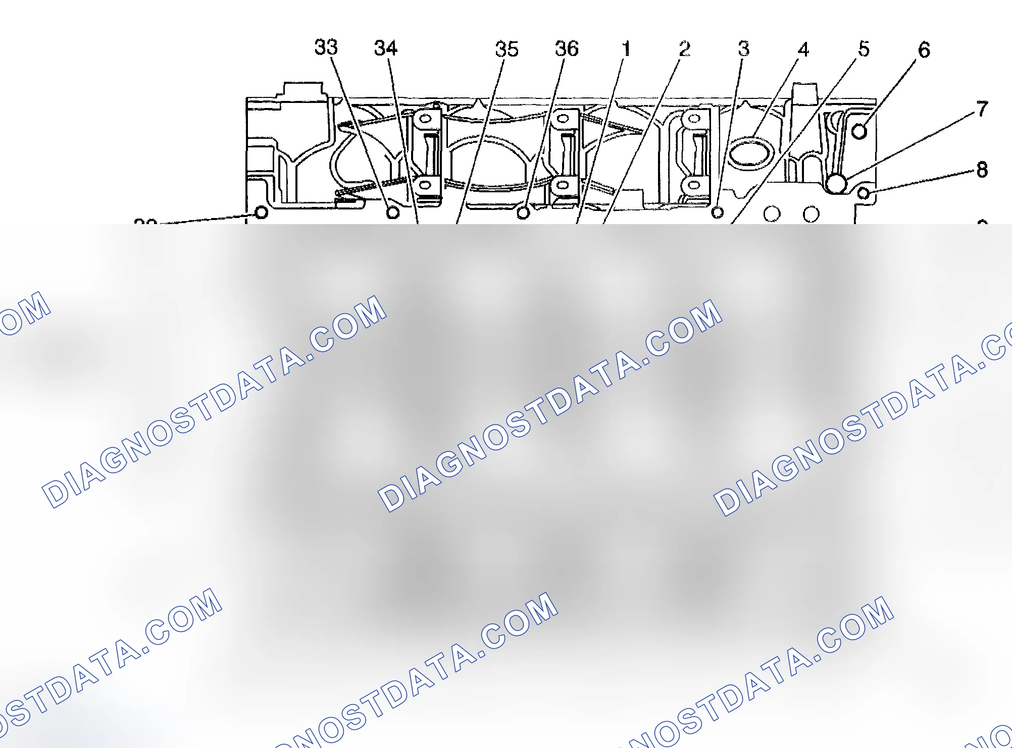 Scheme 53: Engine Block-Bottom View