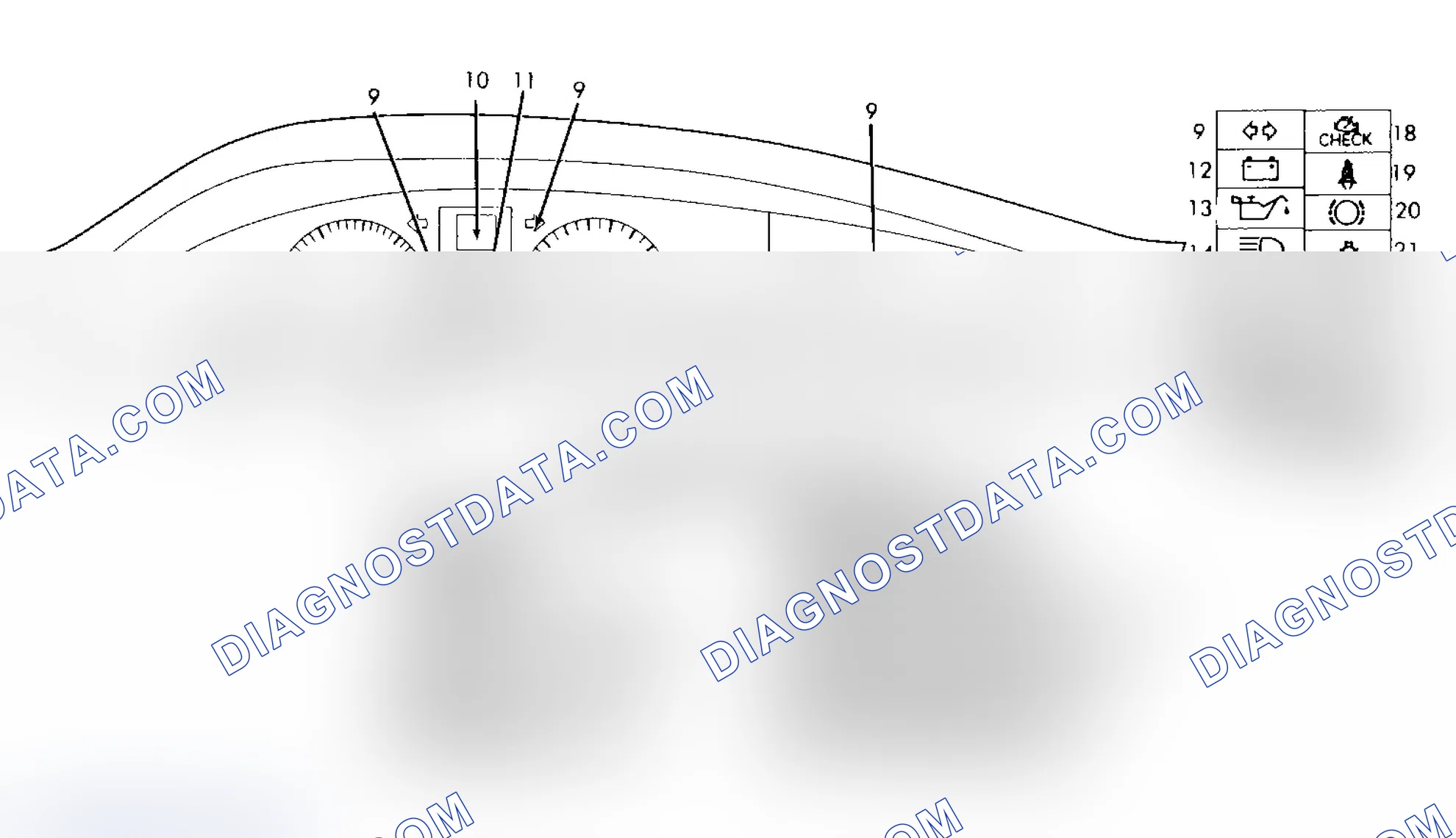 Scheme 1: SERVICE INDICATOR & WARNING LIGHTS