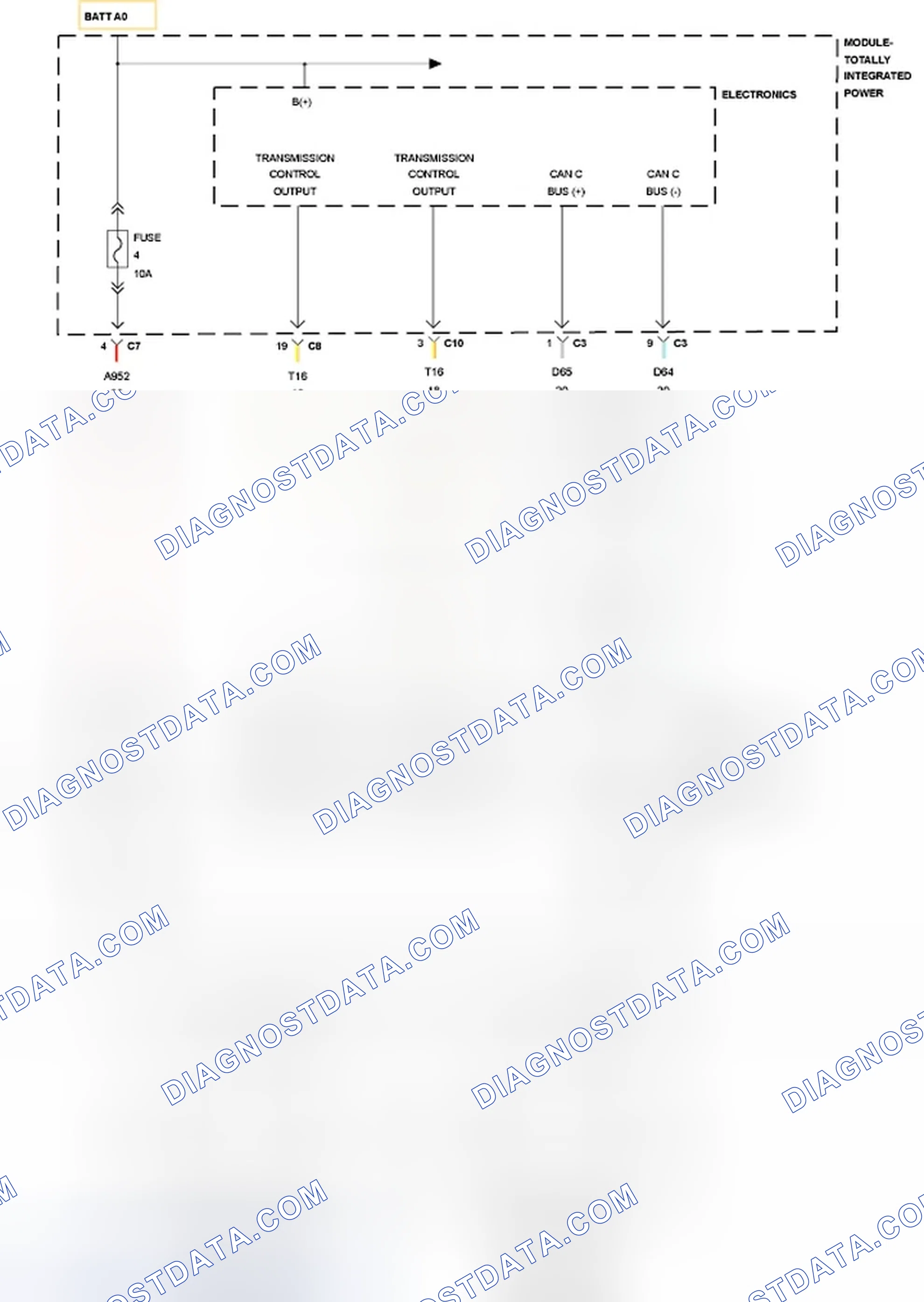 Scheme 374: NO RESPONSE FROM TCM (TRANSMISSION CONTROL MODULE) (CVT)