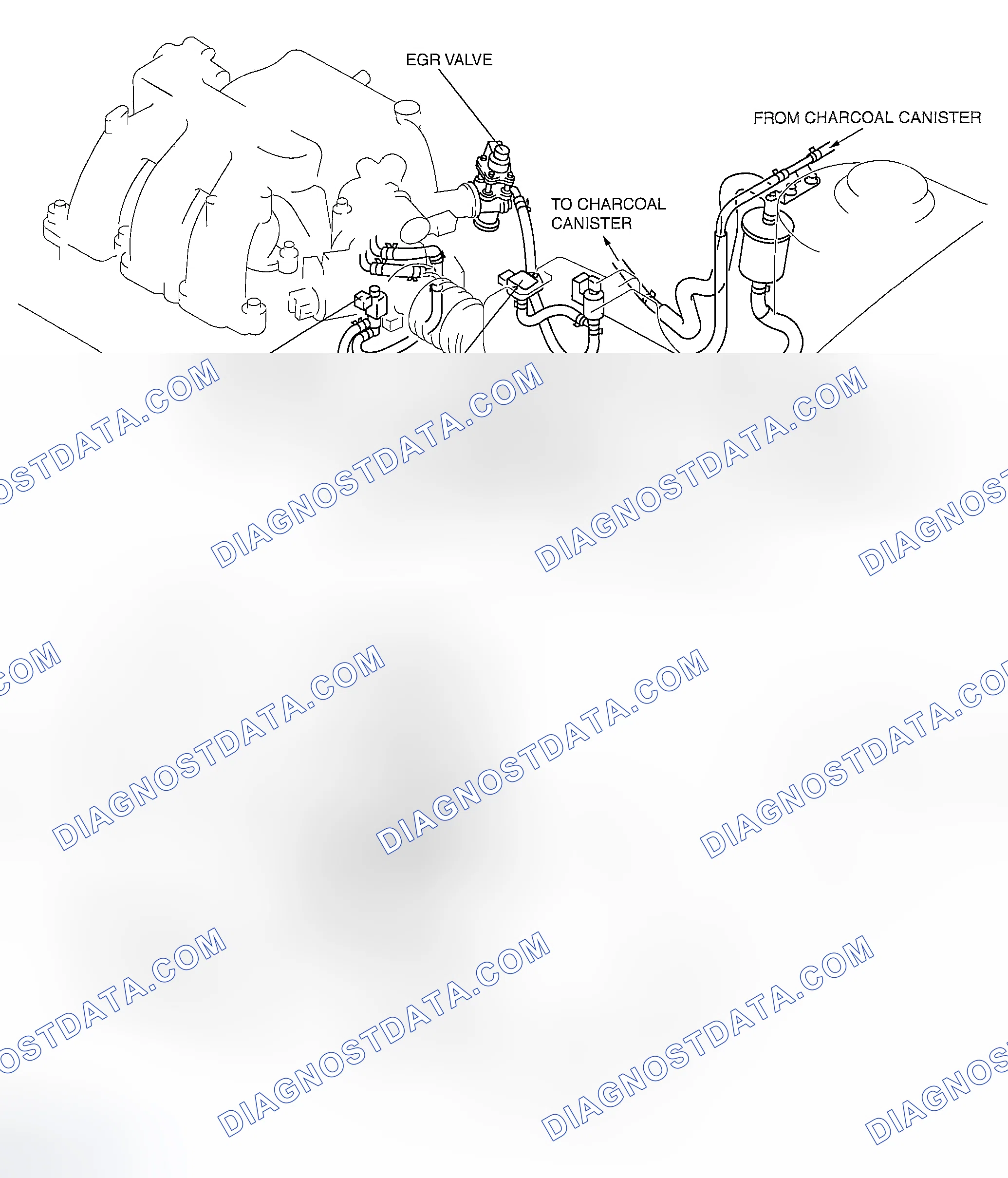 Scheme 132: VACUUM HOSE ROUTING DIAGRAM