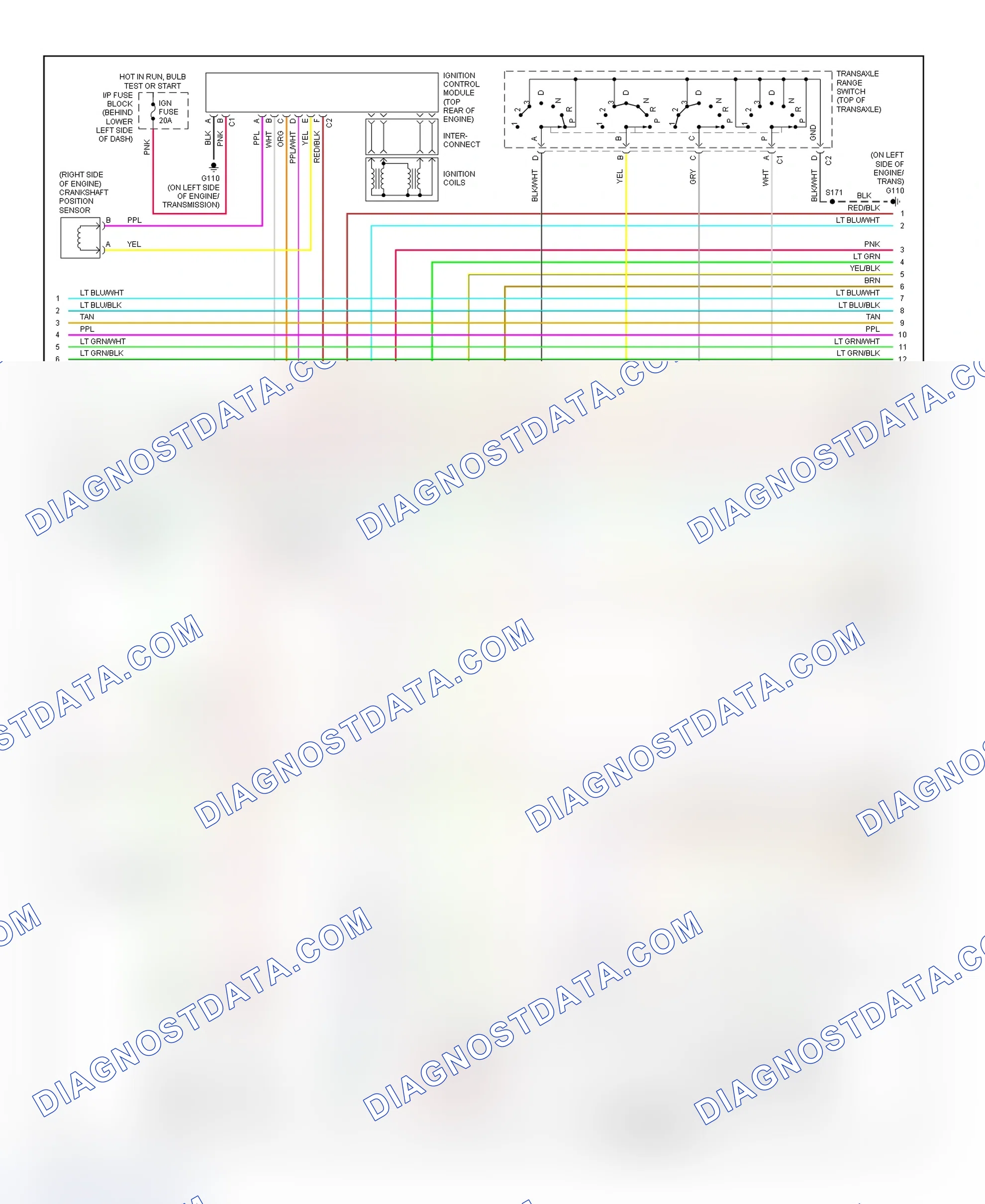 Scheme 104: PCM Wiring Diagram (Cavalier - 2.2L - CNG - 3 Of 4)