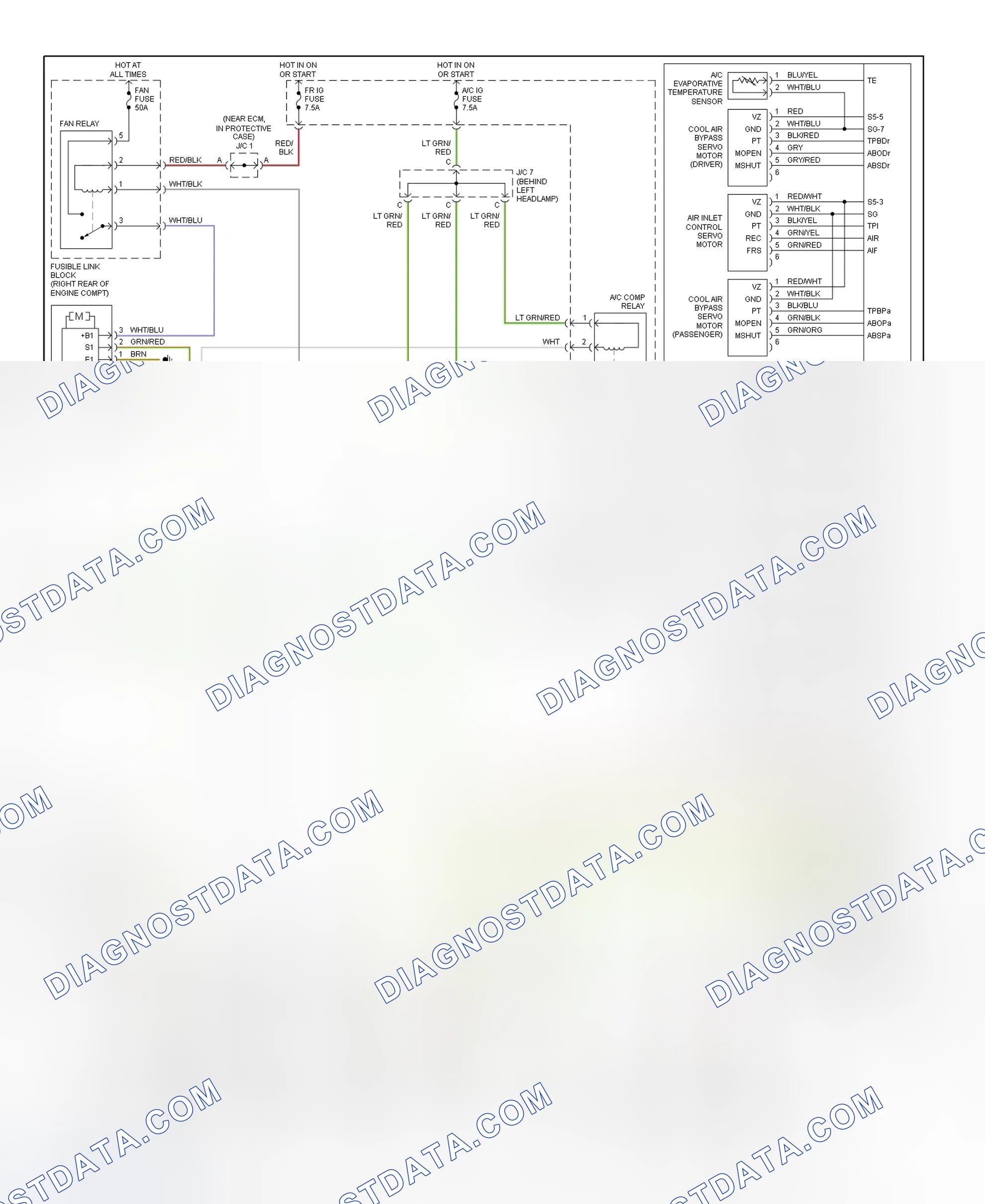 Scheme 2: Automatic A/C-Heater System Wiring Diagram (2001 LS 430 - 2 Of 2)