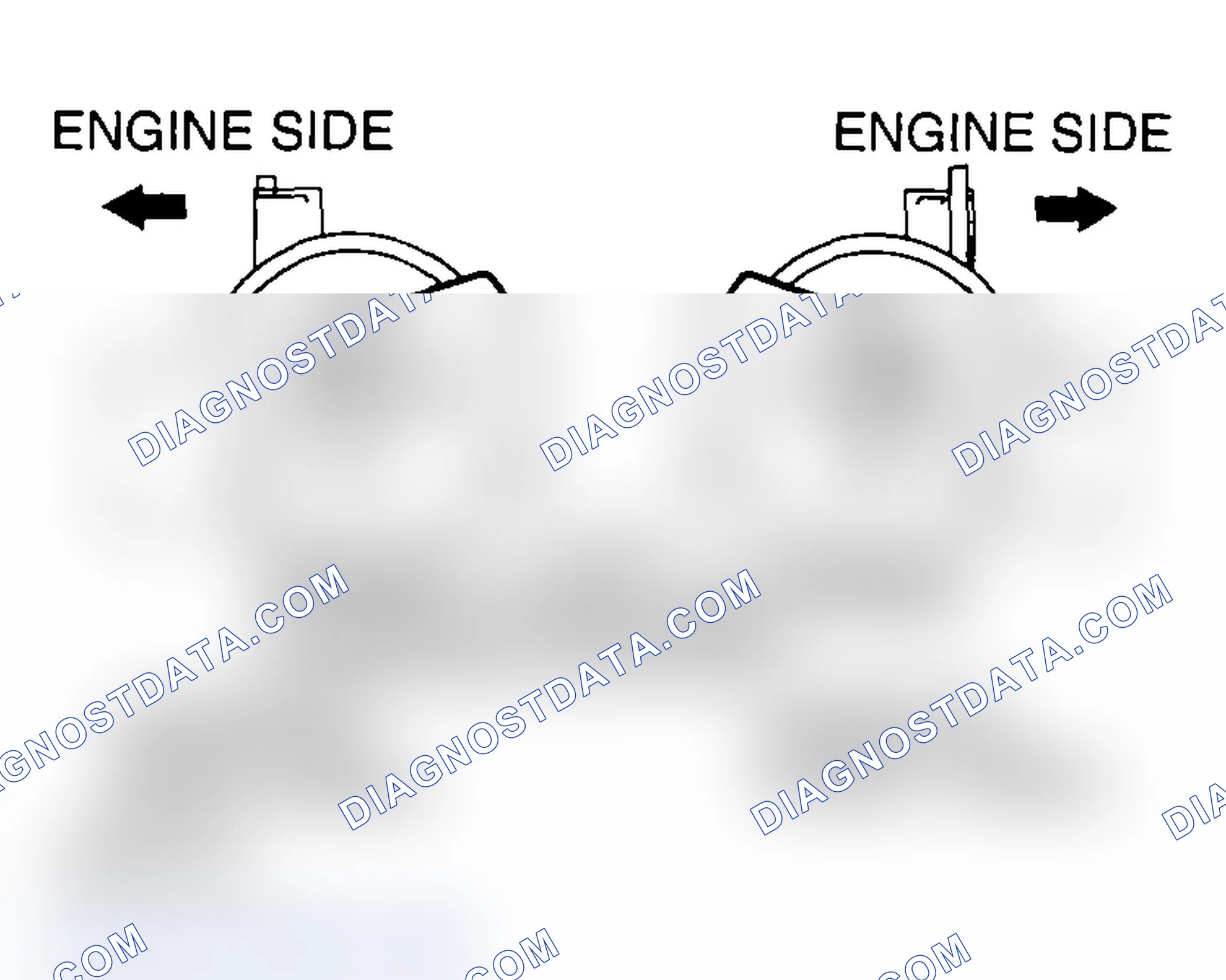 Scheme 1103: >> A << ENGINE FRONT MOUNTING CUSHION STOPPER INSTALLATION