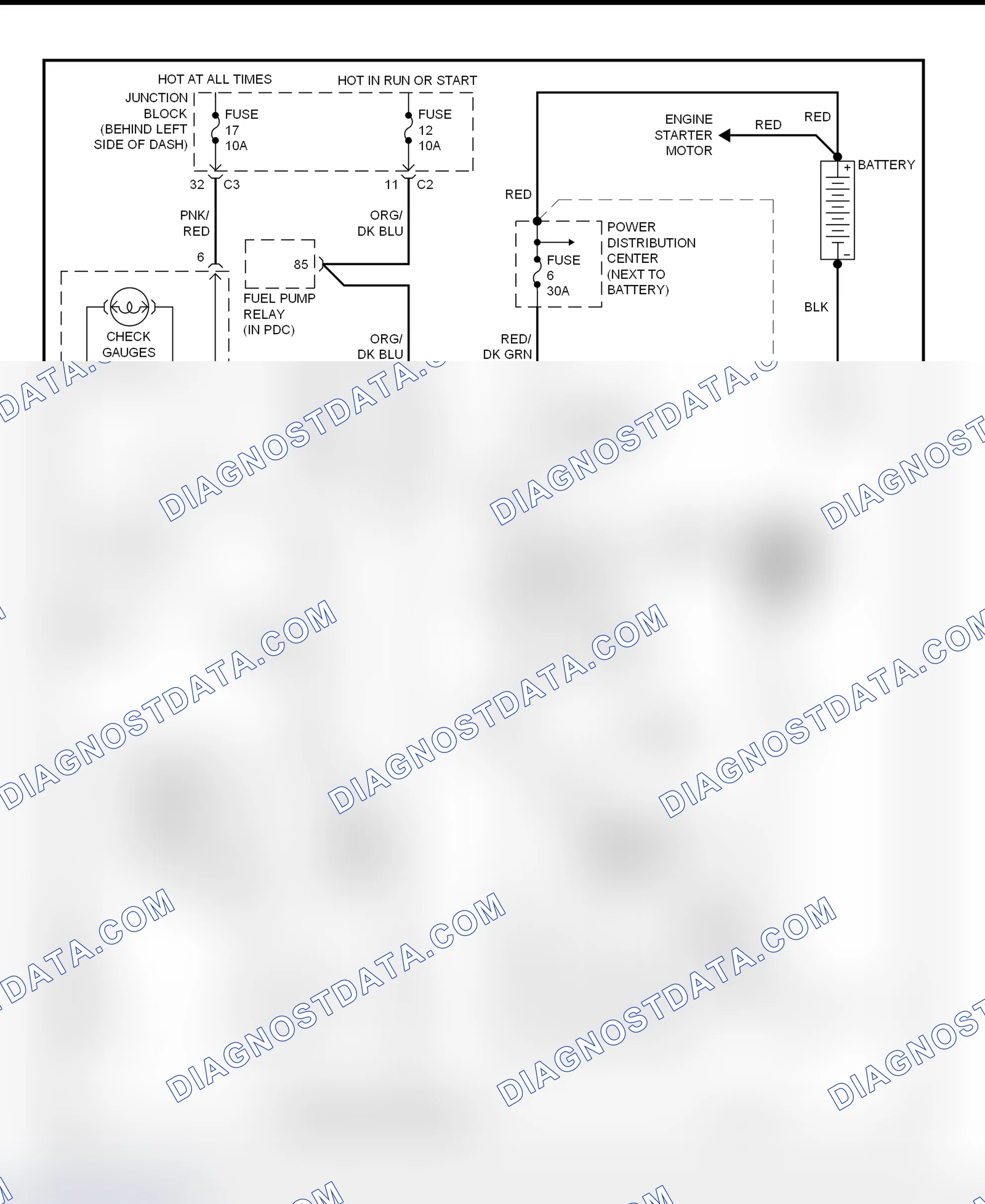 Scheme 5: Charging System Wiring Diagram (Grand Cherokee)