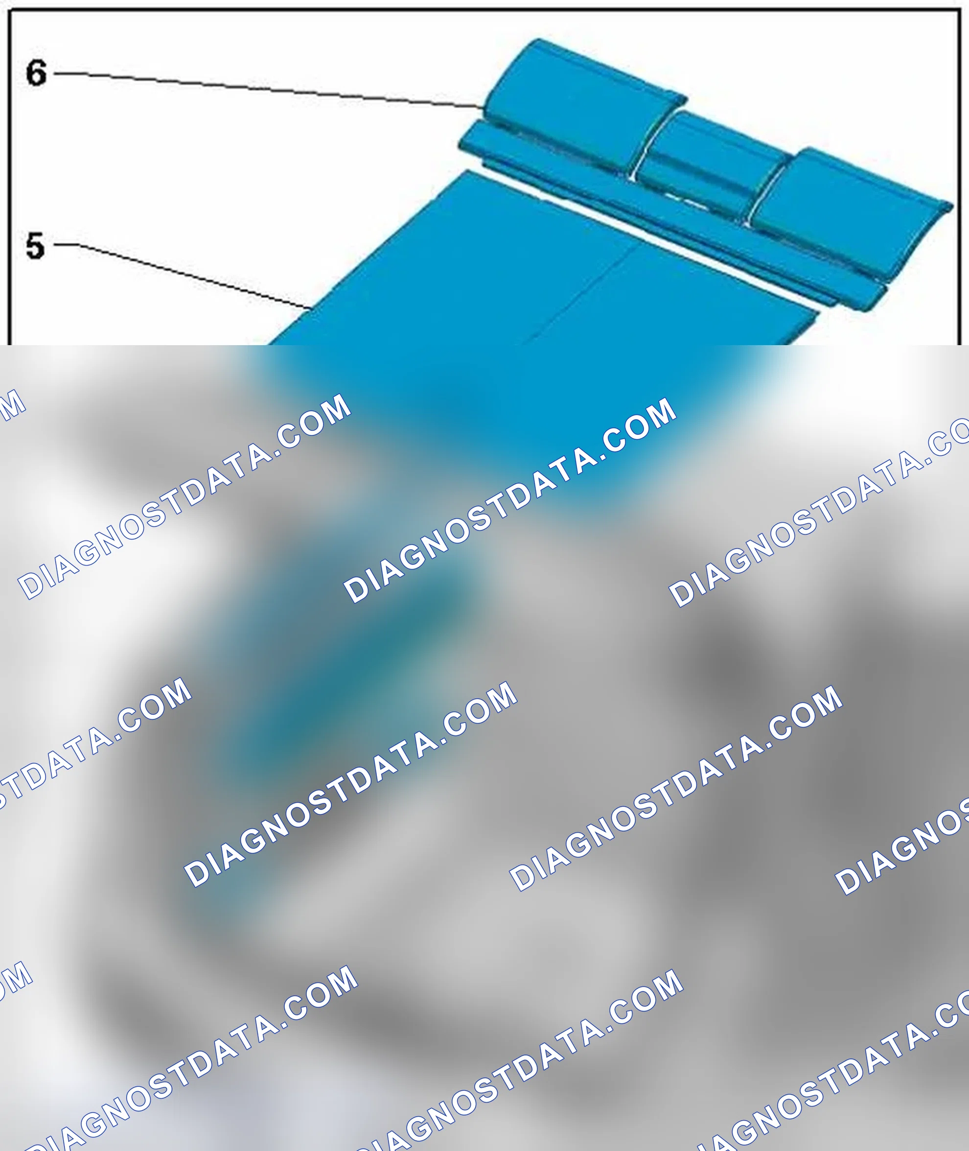 Scheme 19: LUGGAGE COMPARTMENT FLOOR WITH RAIL OVERVIEW