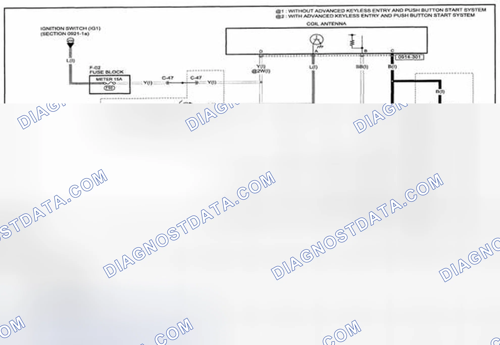 Scheme 284: Immobilizer System Wiring Diagram - 0914-3 (1 Of 2)