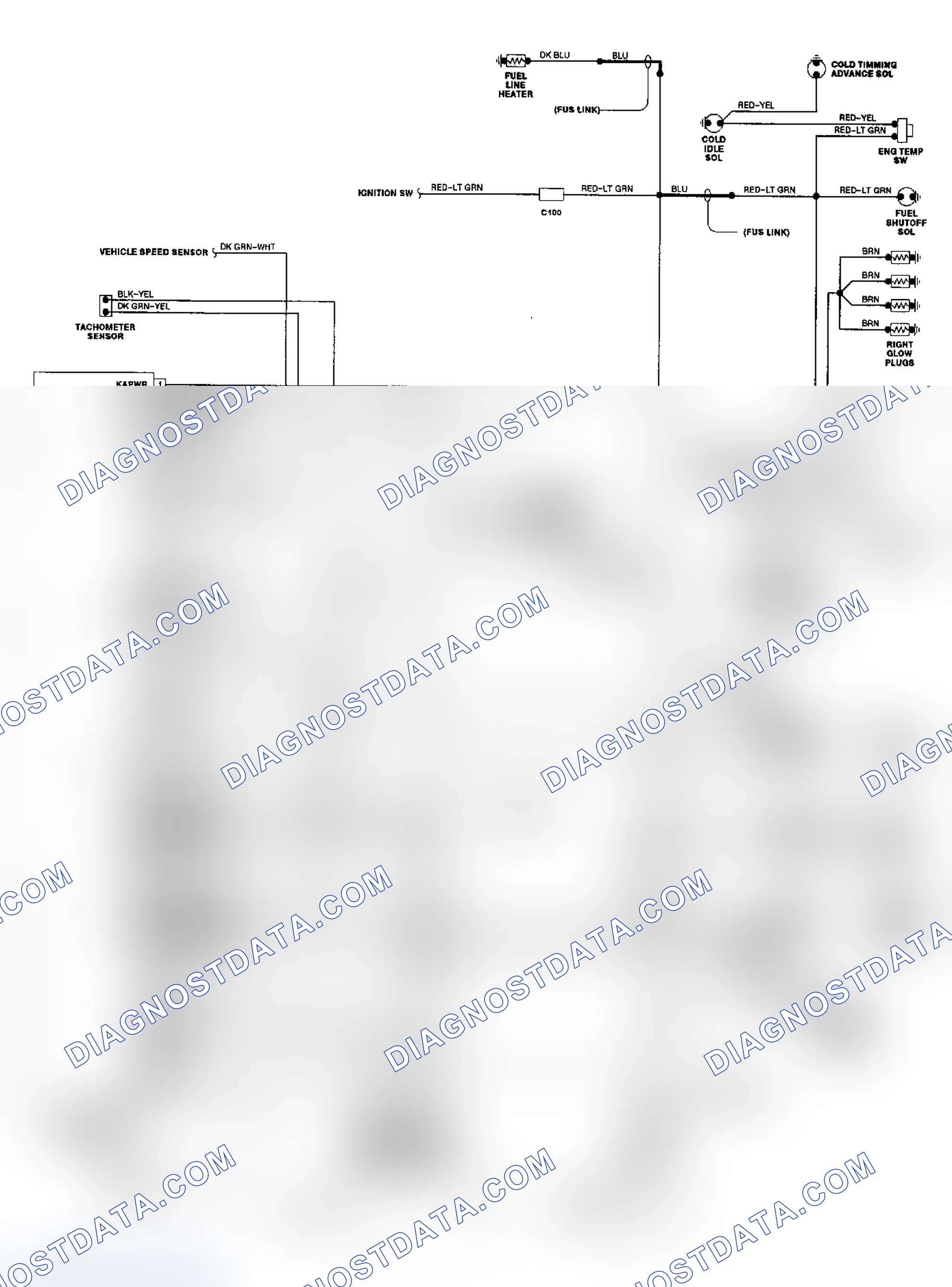Scheme 9: 7.3L Diesel EEC-IV Wiring Diagram ("F" Series)