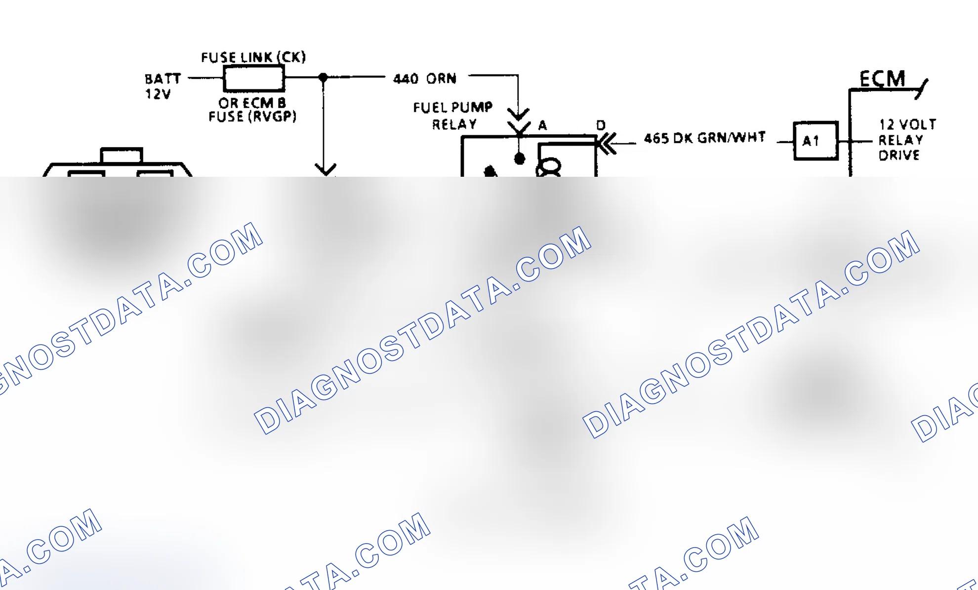Scheme 78: Code 54: Fuel Pump Circuit/Circuit Diagram (All Other Models)