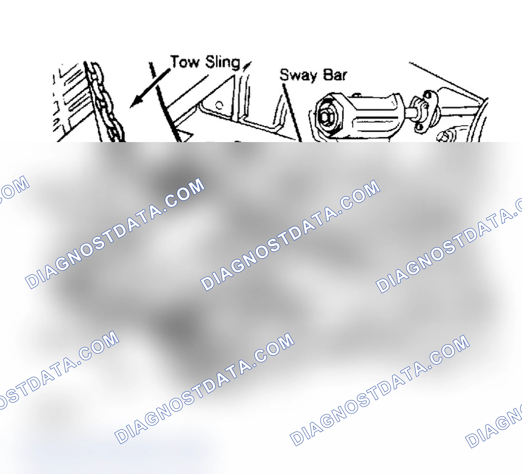 Scheme 12: Front Towing Hookup (2WD - Typical)
