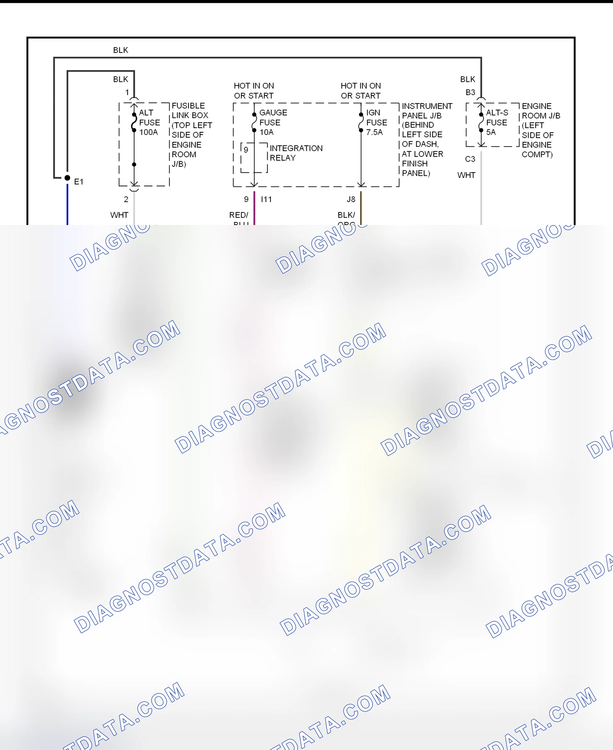 Scheme 11: Charging System Wiring Diagram (Corolla)