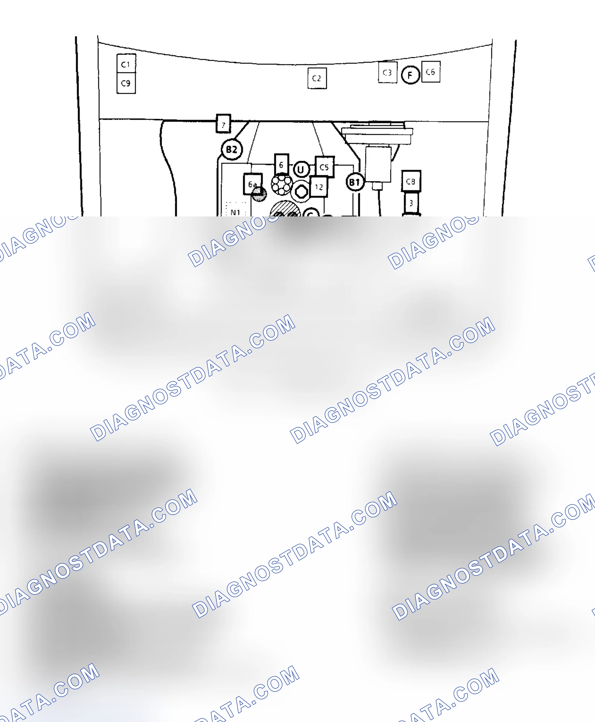 Scheme 139: Component Locations for "S/T" Series 2.8L