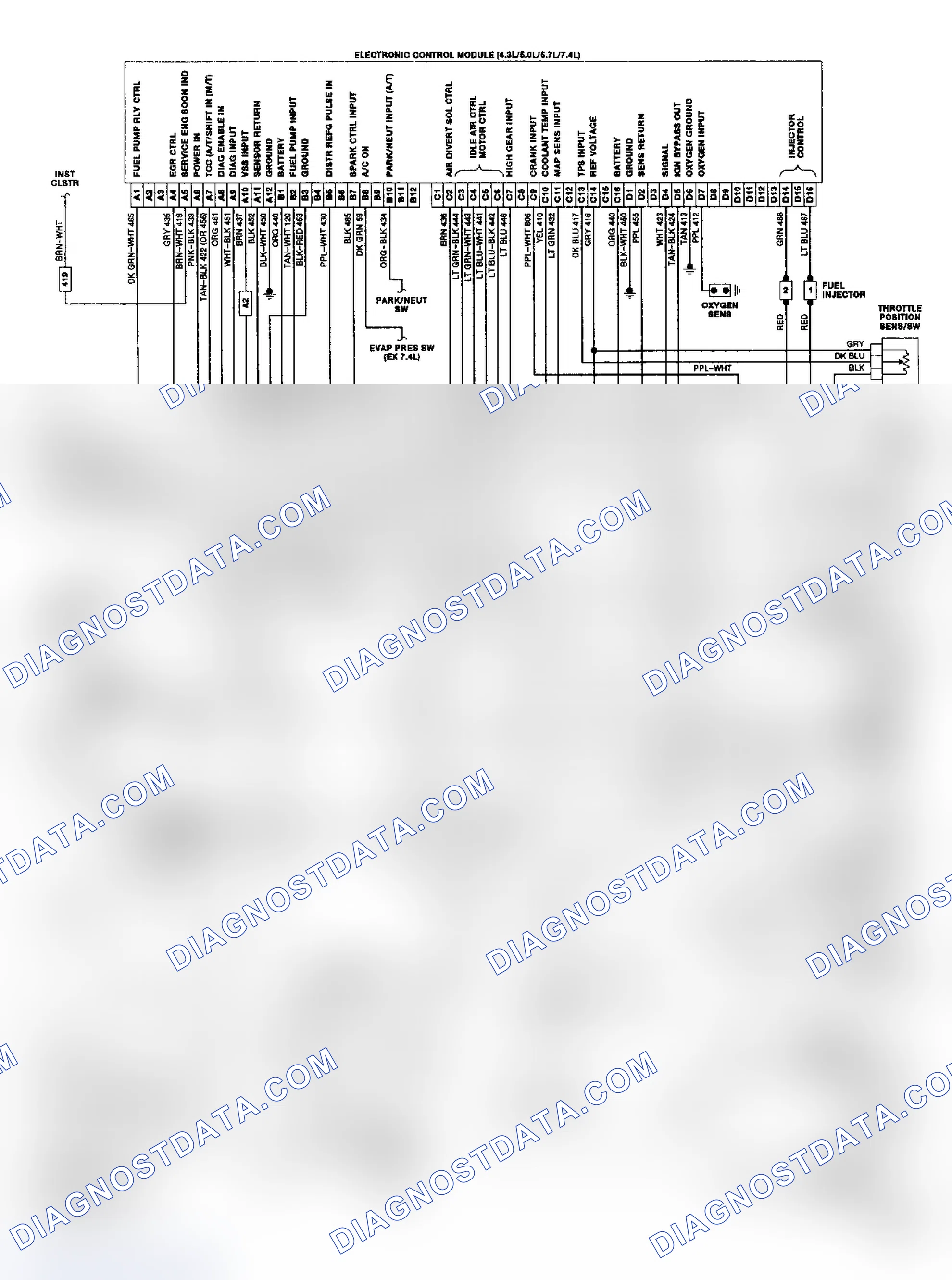 Scheme 20: "G" Series TBI/CCC Wiring Diagram