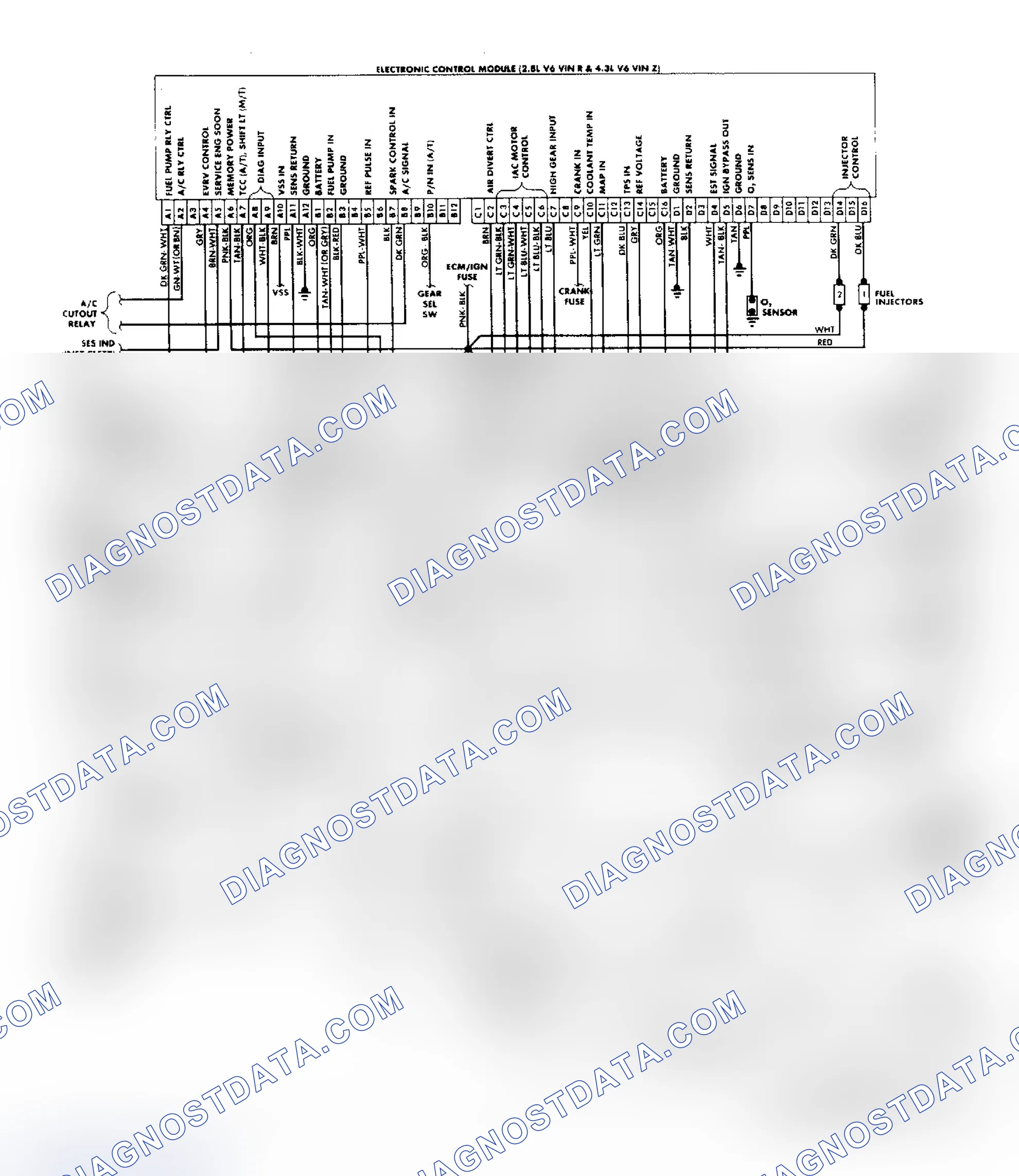 Scheme 179: "S/T" Series (2.8L & 4.3L) Wiring Diagram
