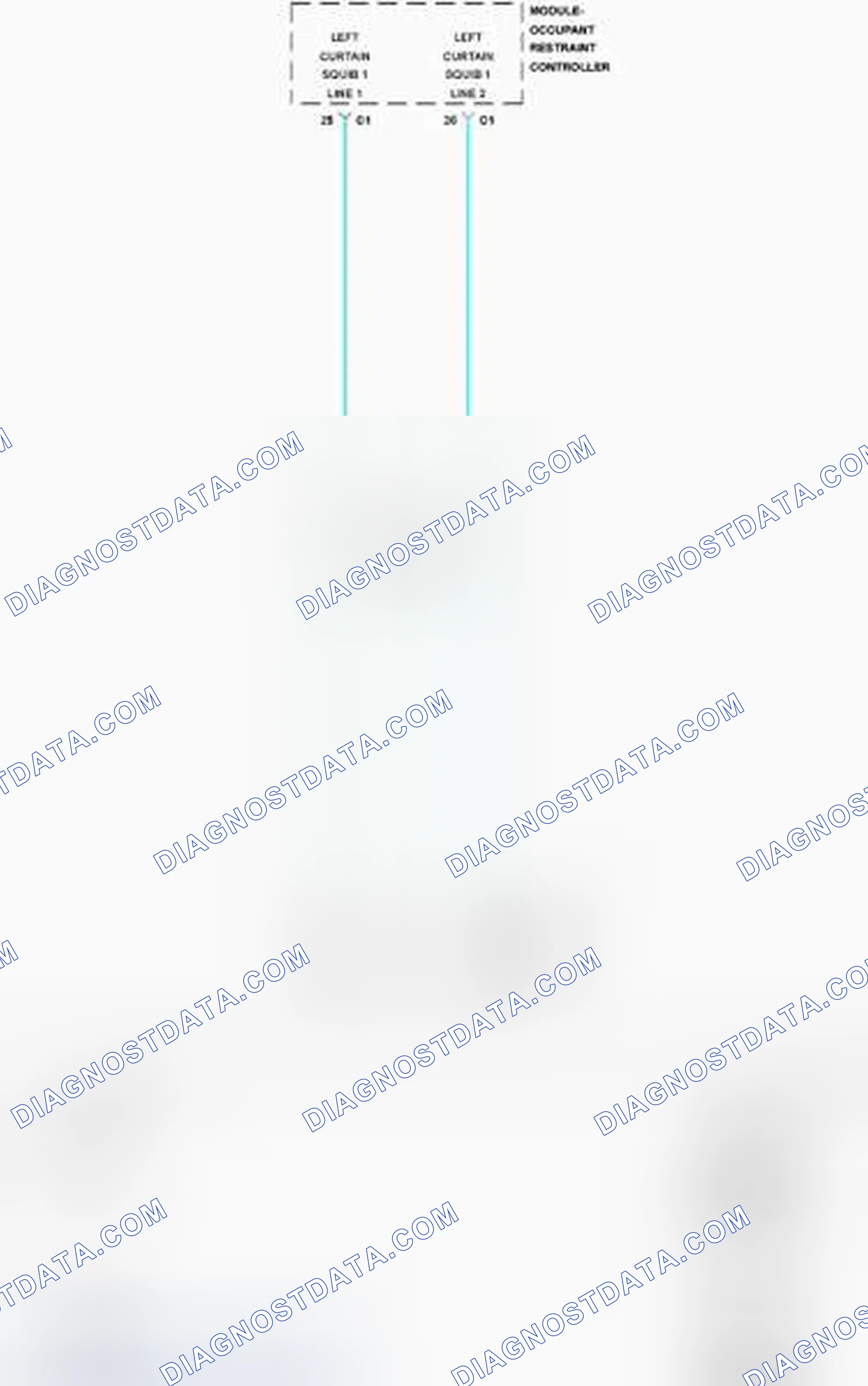 Scheme 105: B0021-11-LEFT CURTAIN DEPLOYMENT SQUIB 1 - CIRCUIT SHORT TO GROUND