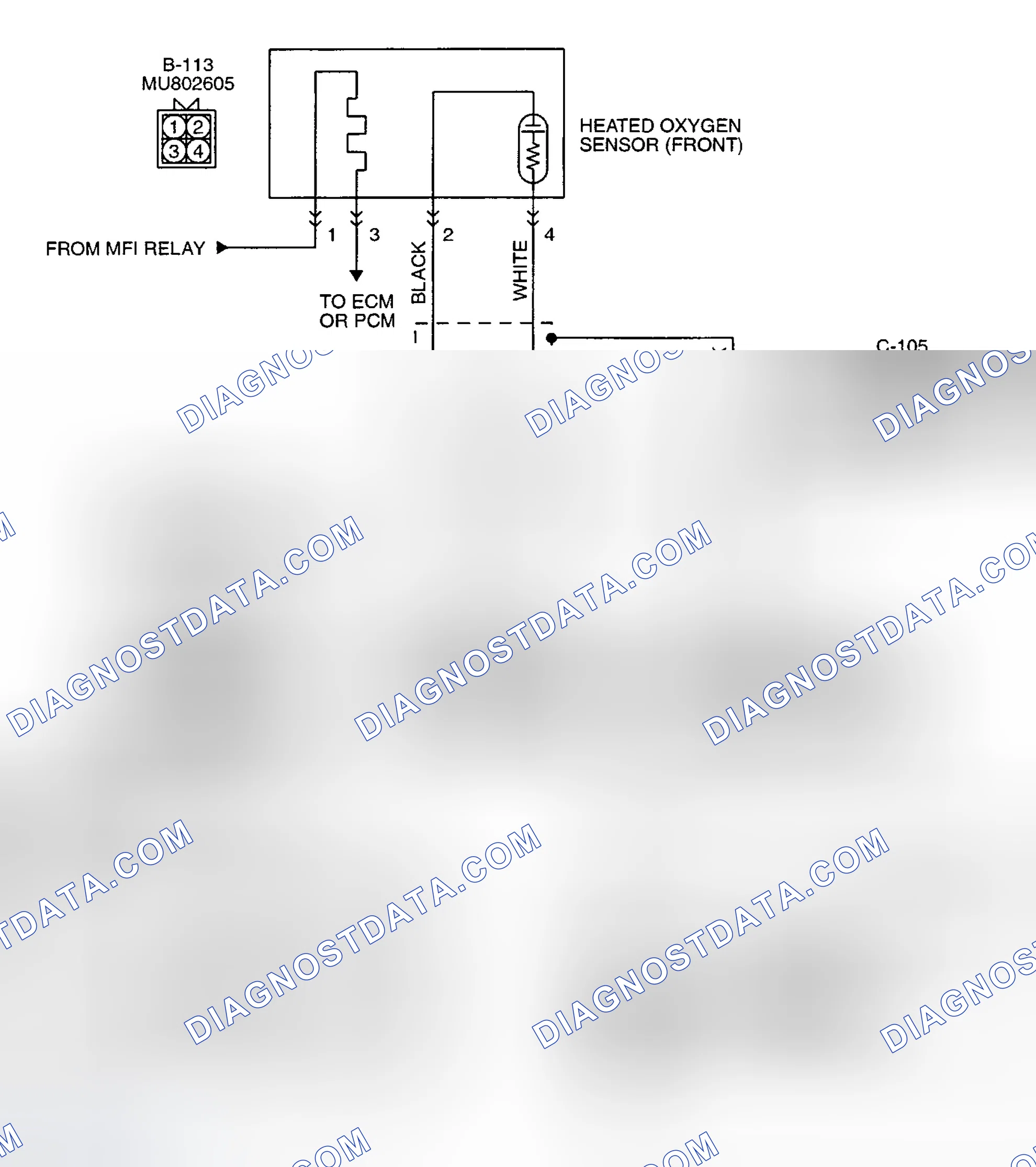 Scheme 8: DTC P0132: HEATED OXYGEN SENSOR CIRCUIT HIGH VOLTAGE (SENSOR 1)
