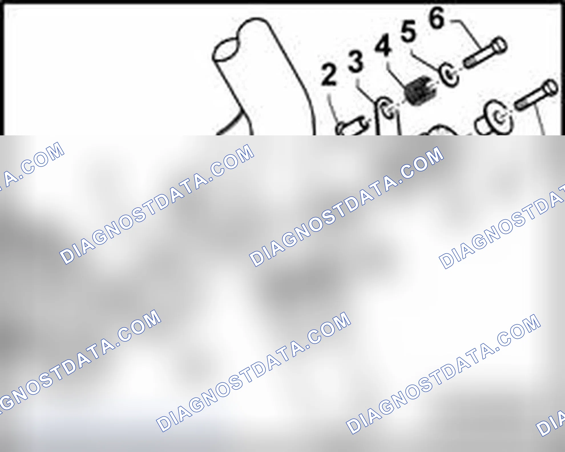 Scheme 495: Individual left mounting components - vehicles with manual transmission