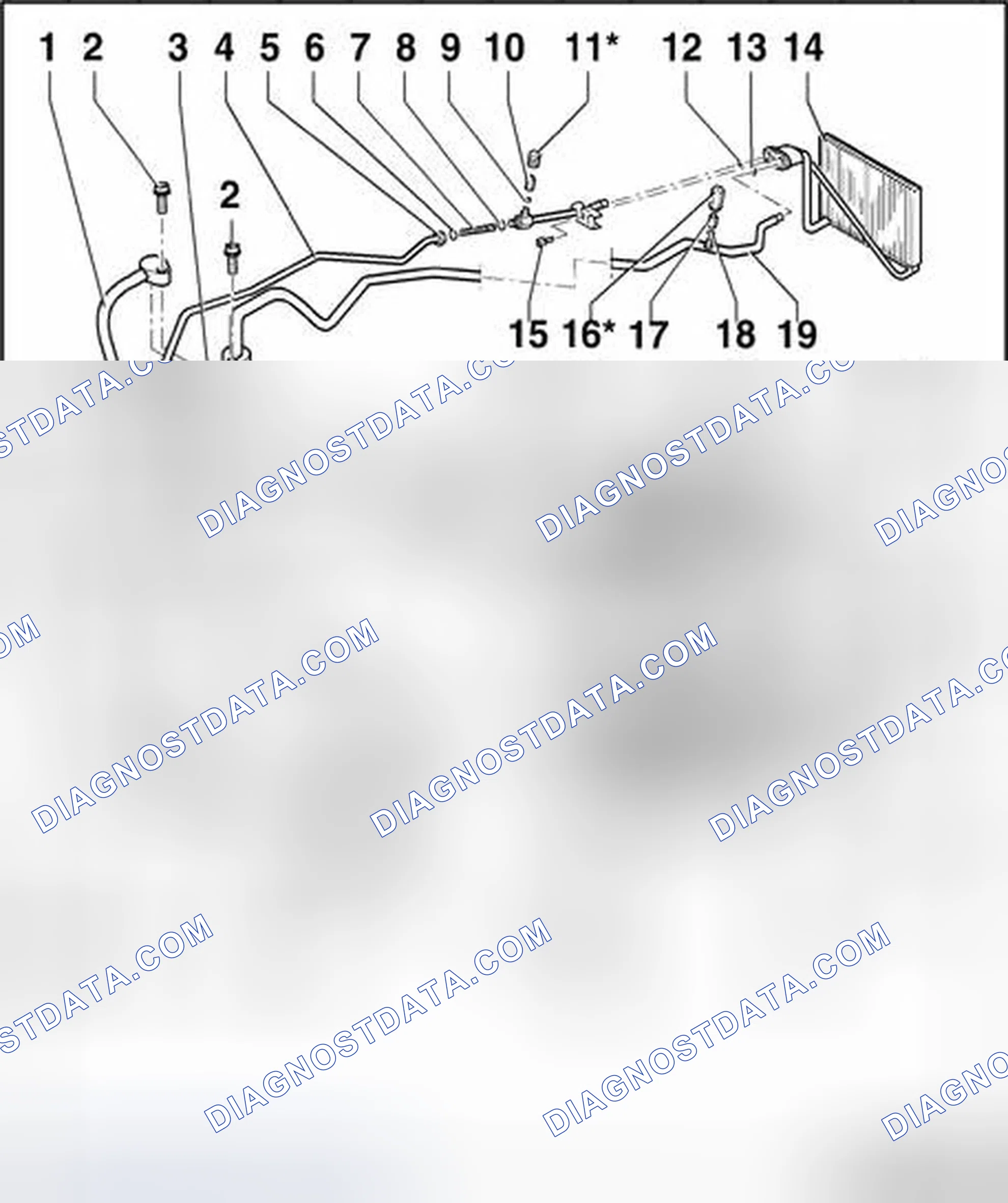 Scheme 95: A/C refrigerant system from 10.00, servicing