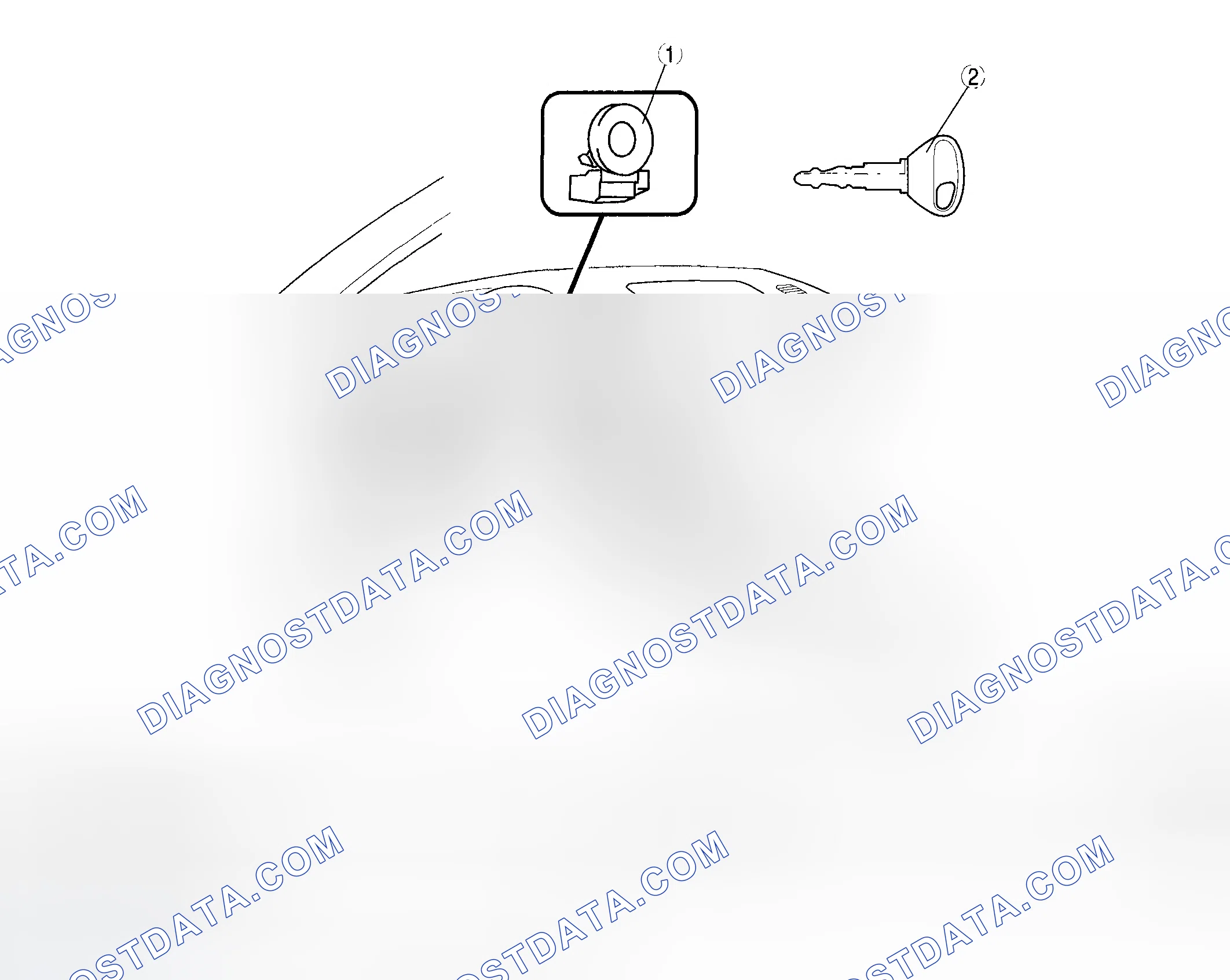 Scheme 14: IMMOBILIZER SYSTEM LOCATION INDEX [WITH KEYLESS ENTRY SYSTEM]