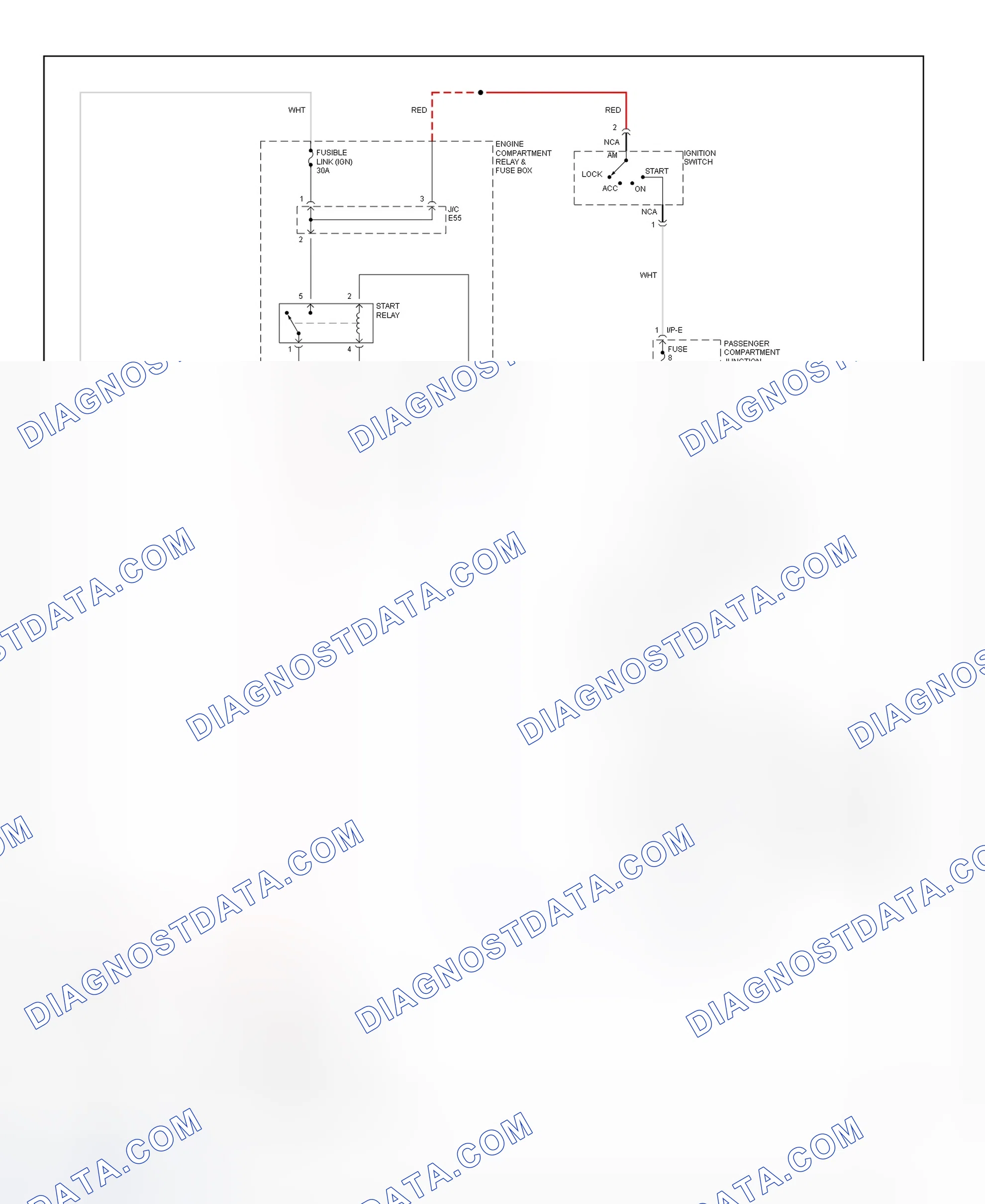 Scheme 2: Starting System Wiring Diagram (Elantra)