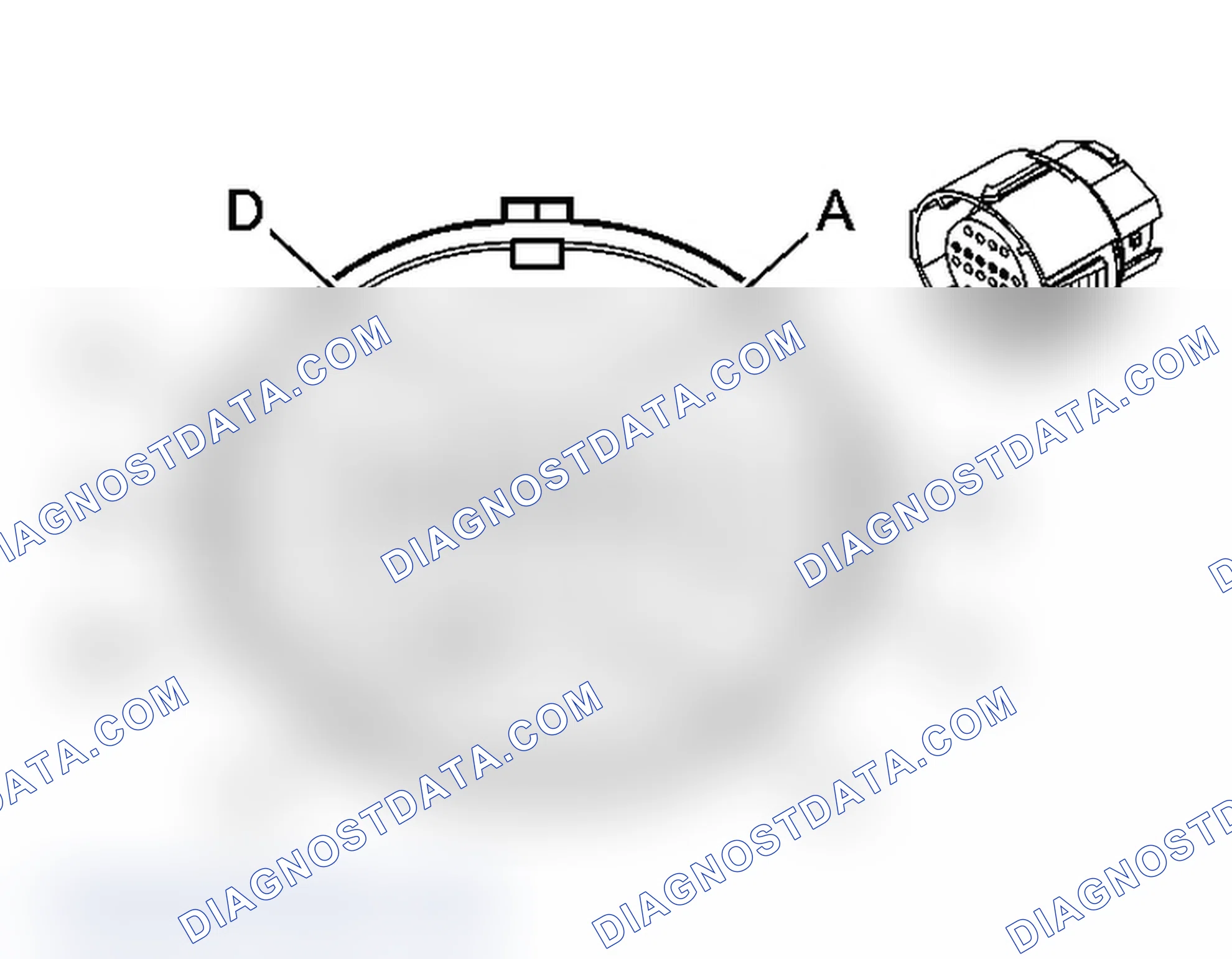 Scheme 213: Automatic Transmission Inline 20-Way Connector End View