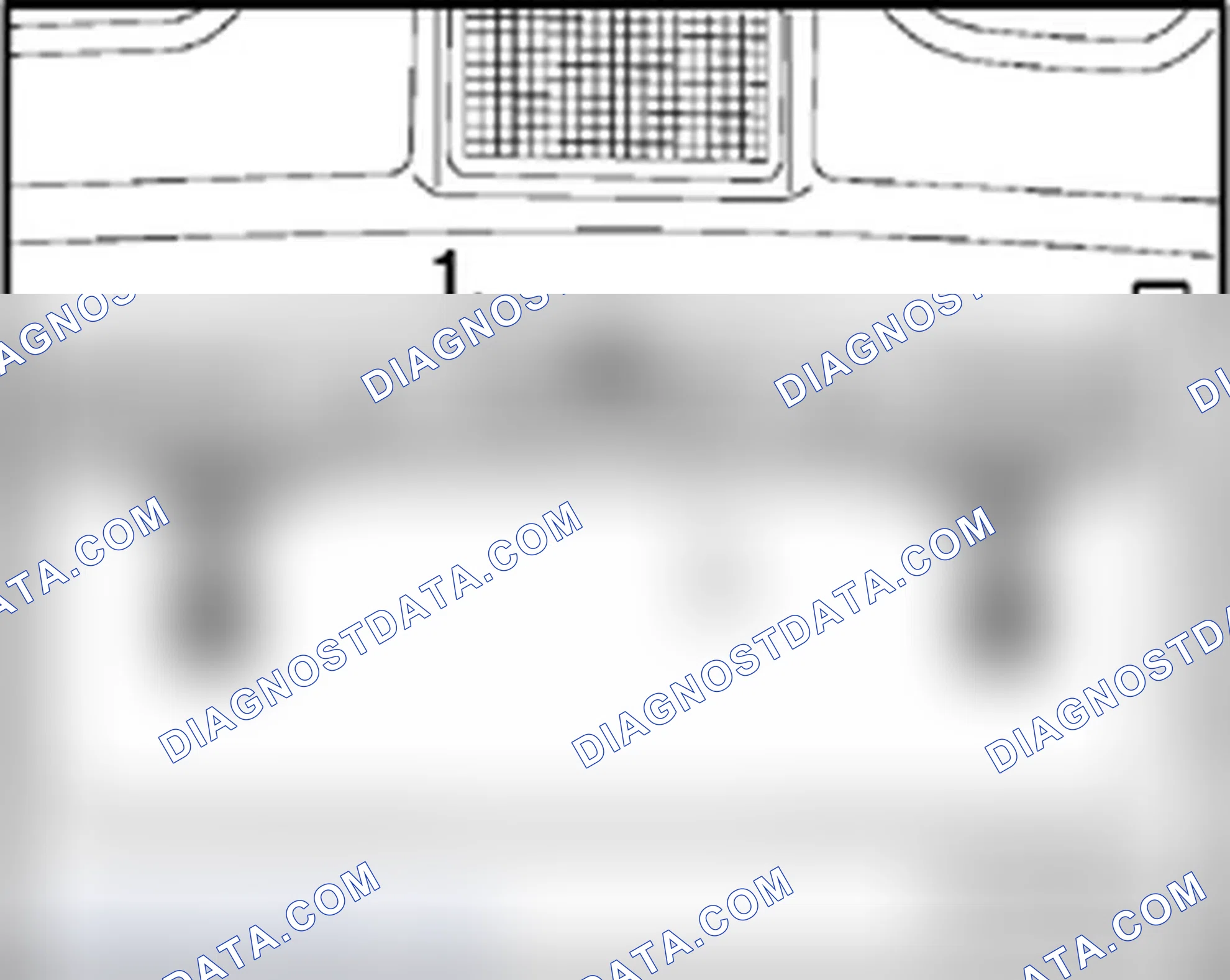 Scheme 274: High-mount brake lamp - Sedan, removing and installing