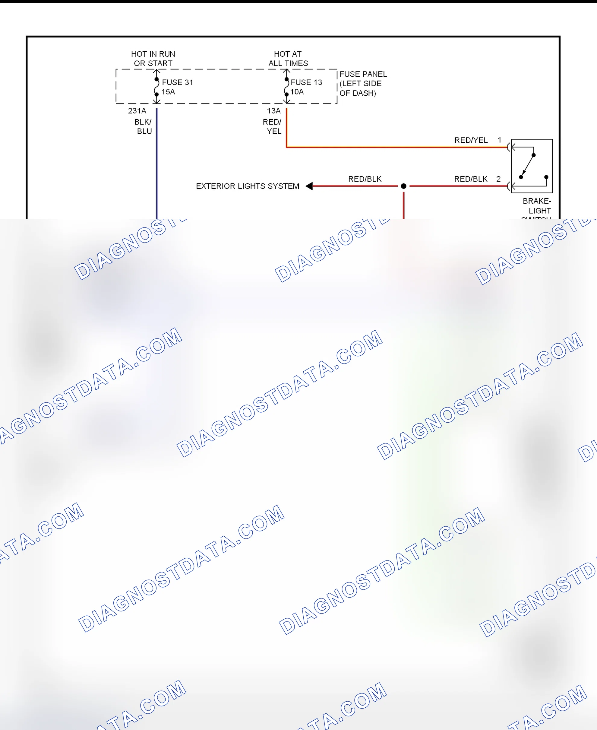 Scheme 34: Shift Interlock System Wiring Diagram (A6)