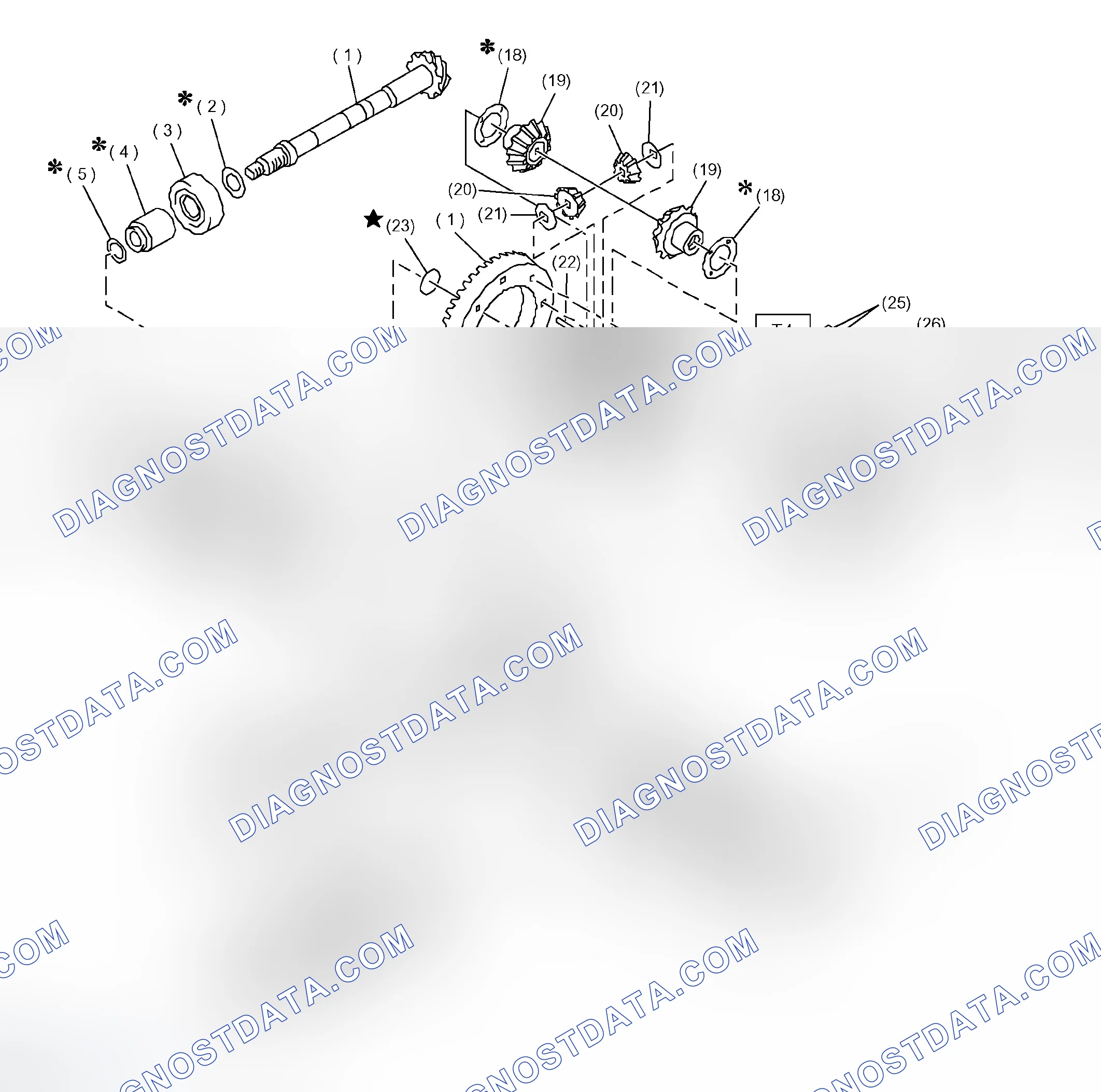 Scheme 3: REAR DIFFERENTIAL WITHOUT LSD