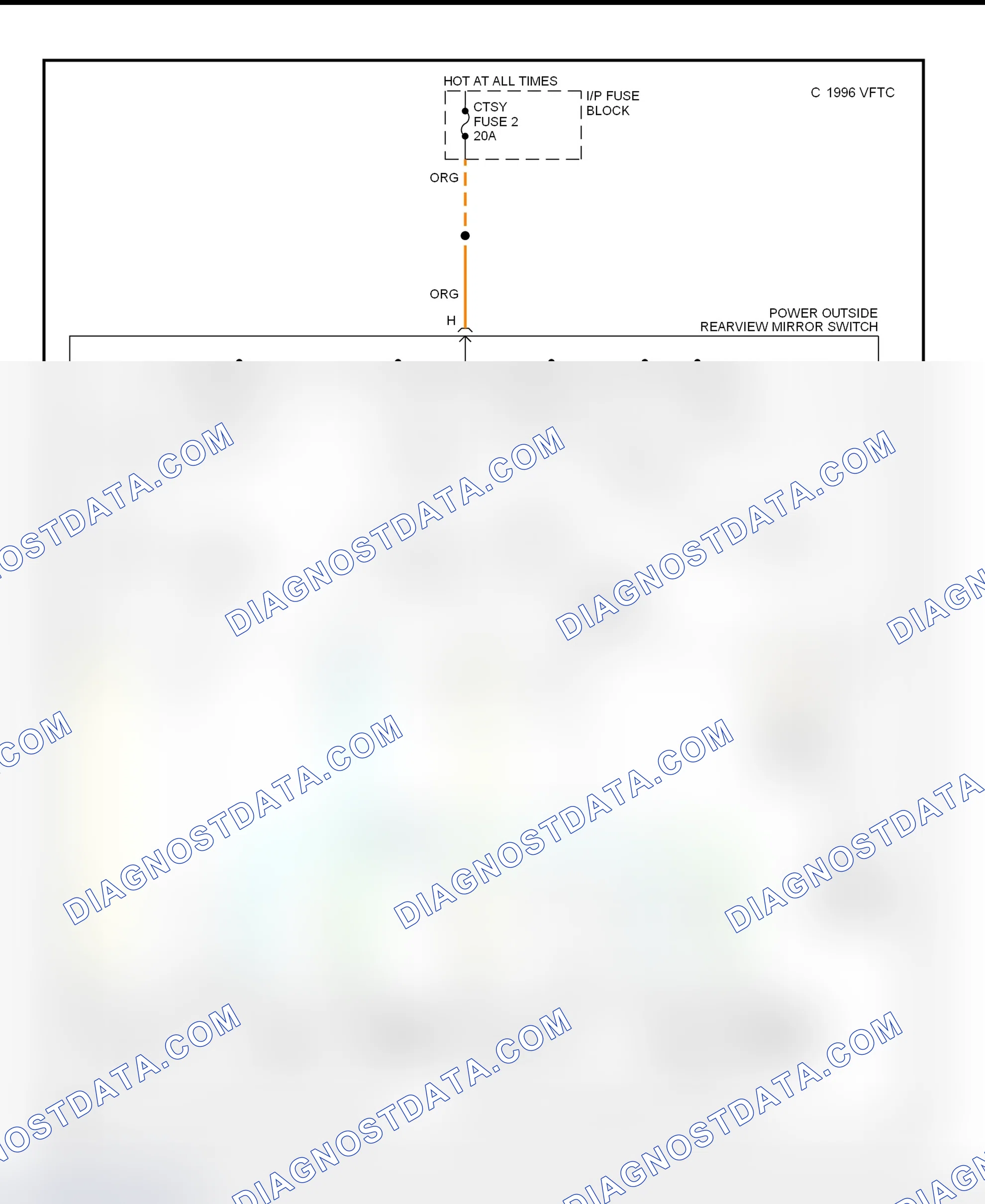 Fig. 1: Power Mirror System Wiring Diagram (Blazer, Bravada, Jimmy, Sonoma, & "S" & "T" Pickup)