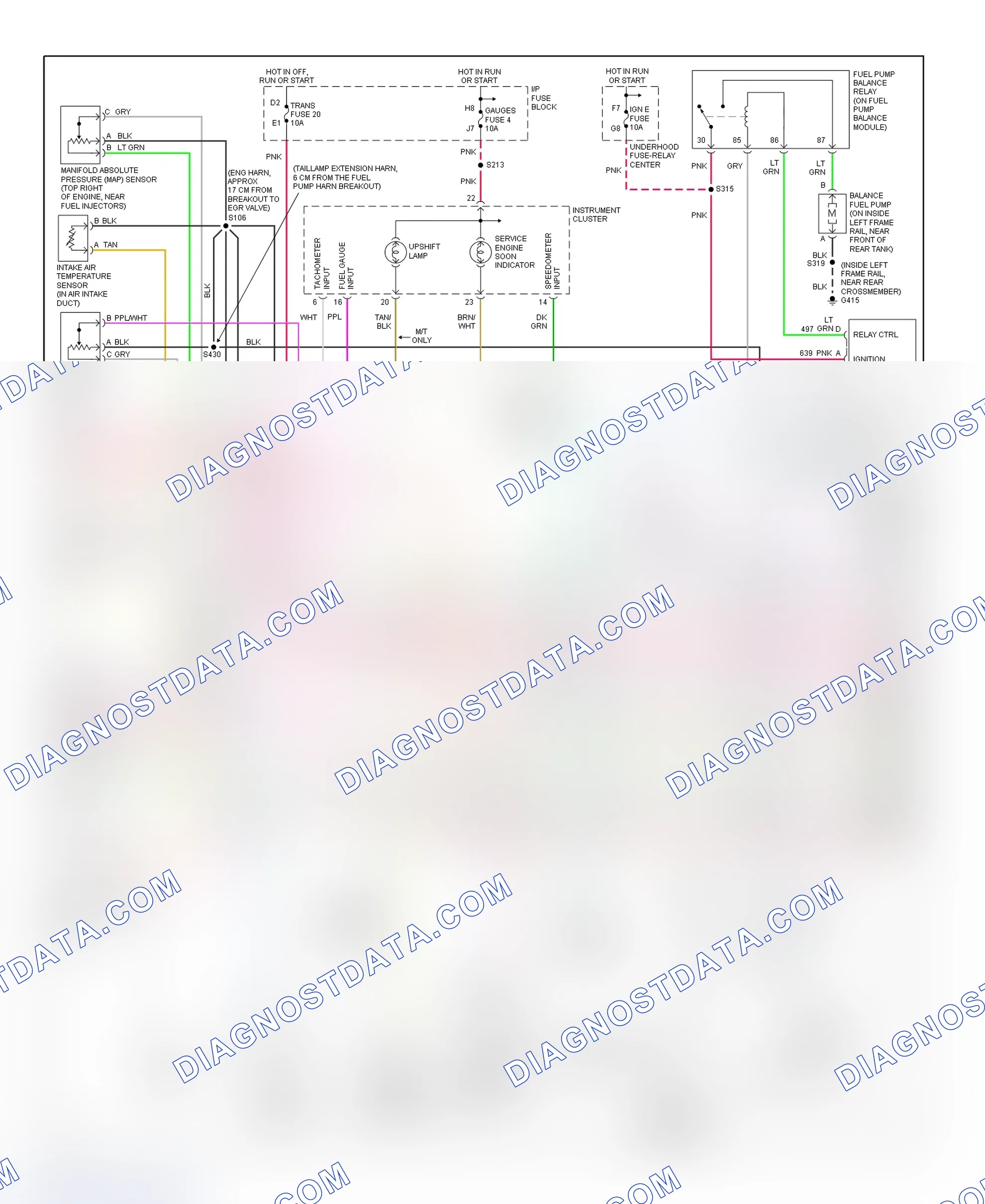 Scheme 77: PCM Wiring Diagram (Escalade, Pickup, Suburban, Tahoe & Yukon - 5.0L & 5.7L - 3 Of 4)