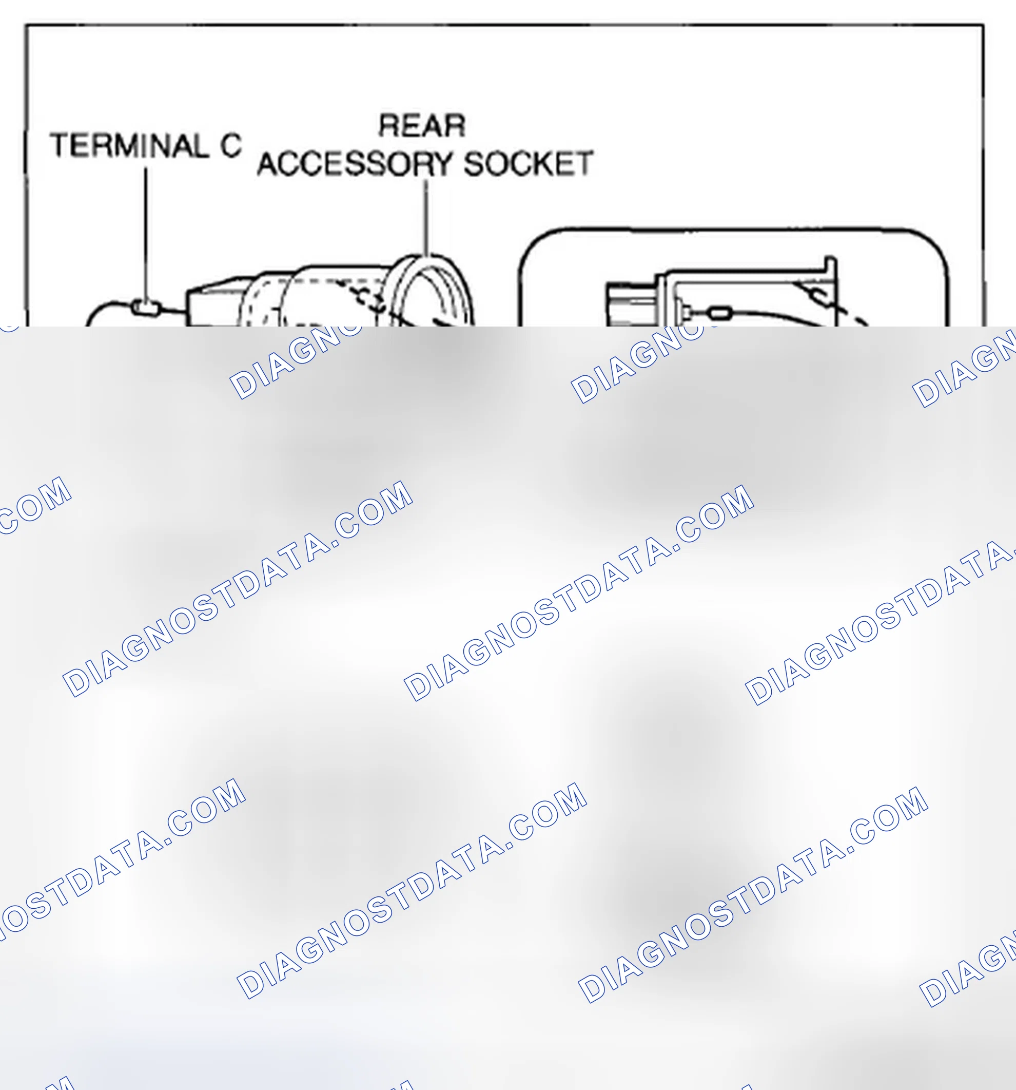 Scheme 78: REAR ACCESSORY SOCKET INSPECTION