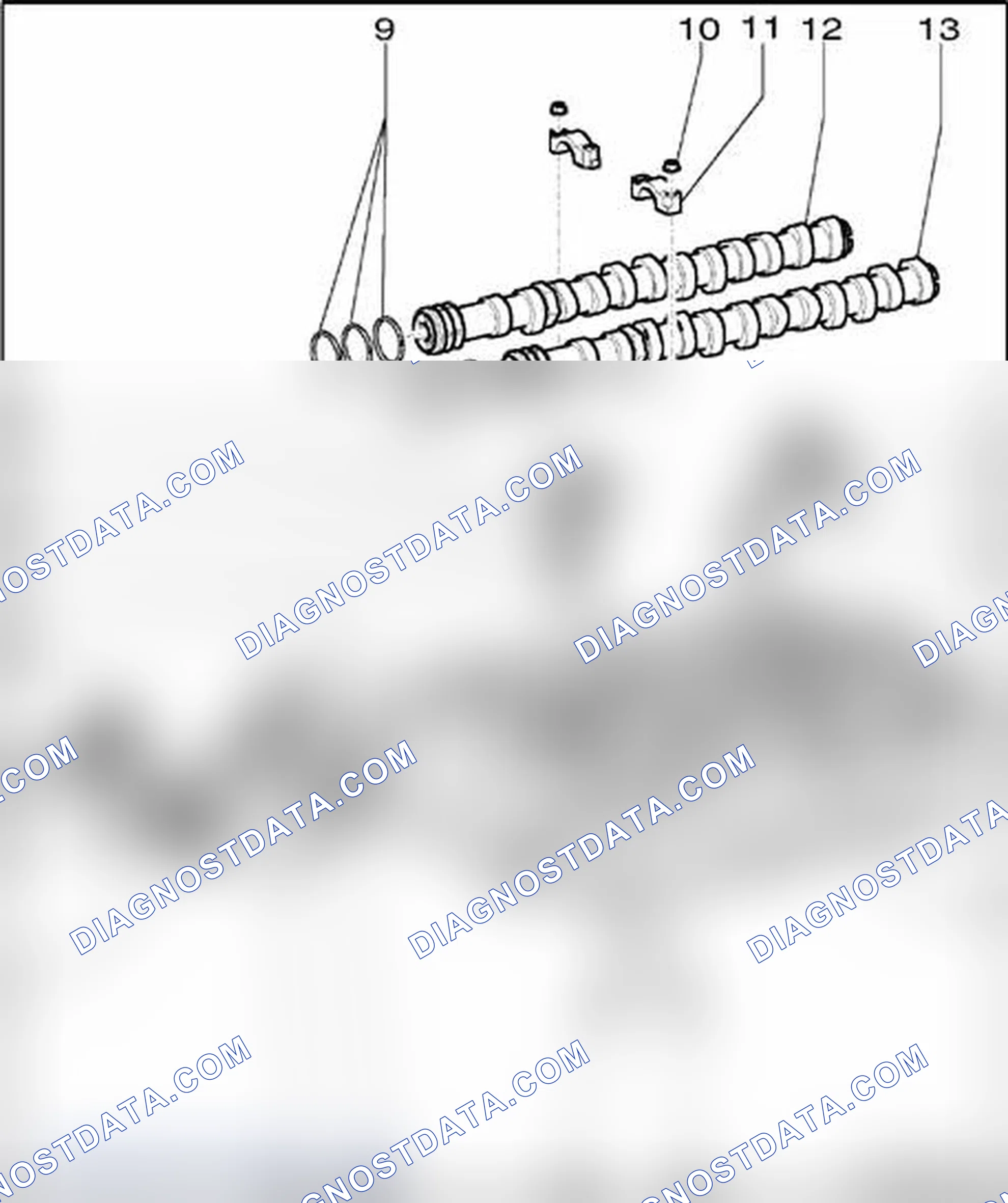 Scheme 640: Camshafts, Assembly Overview