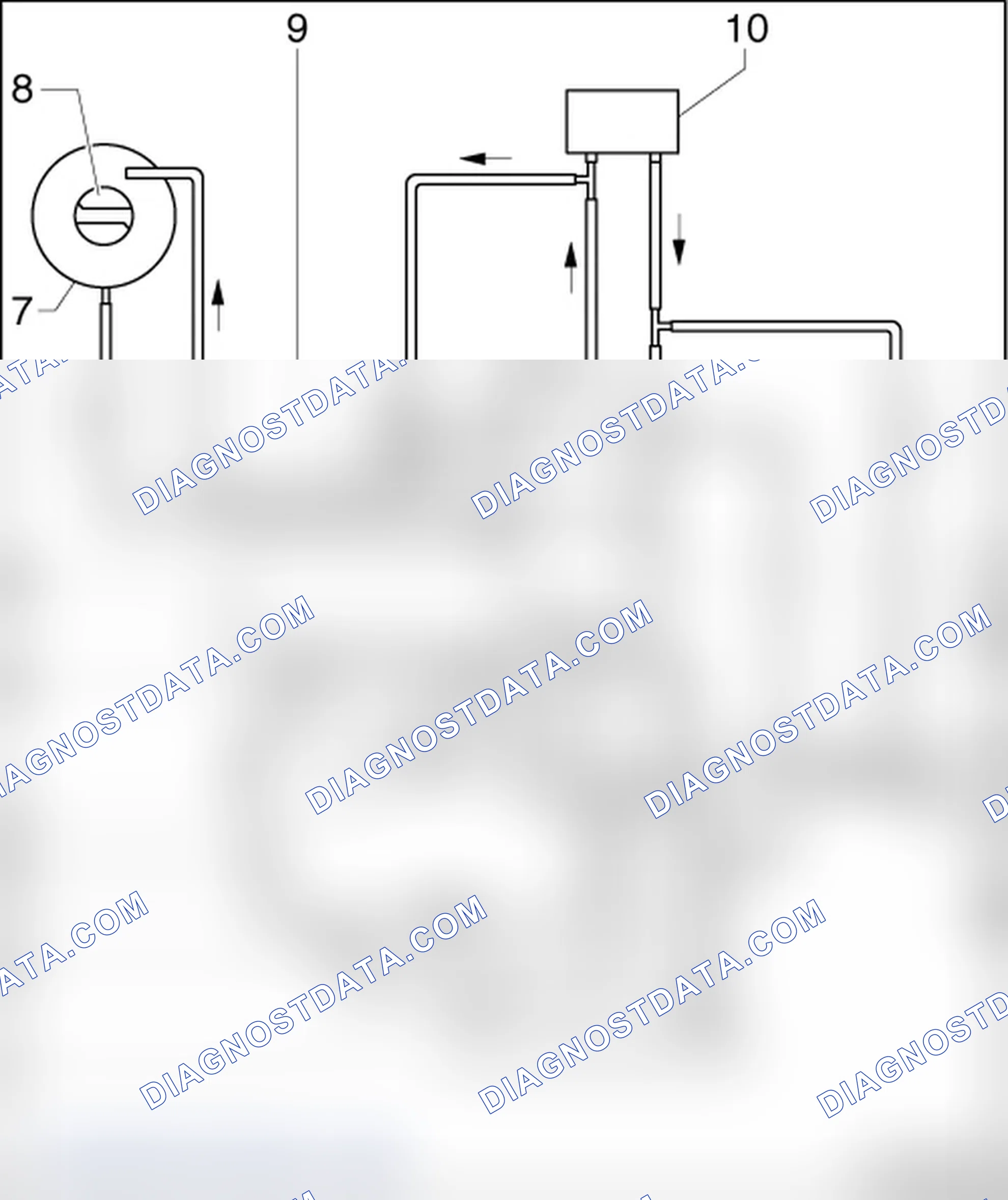 Scheme 70: COOLANT HOSE CONNECTION DIAGRAM
