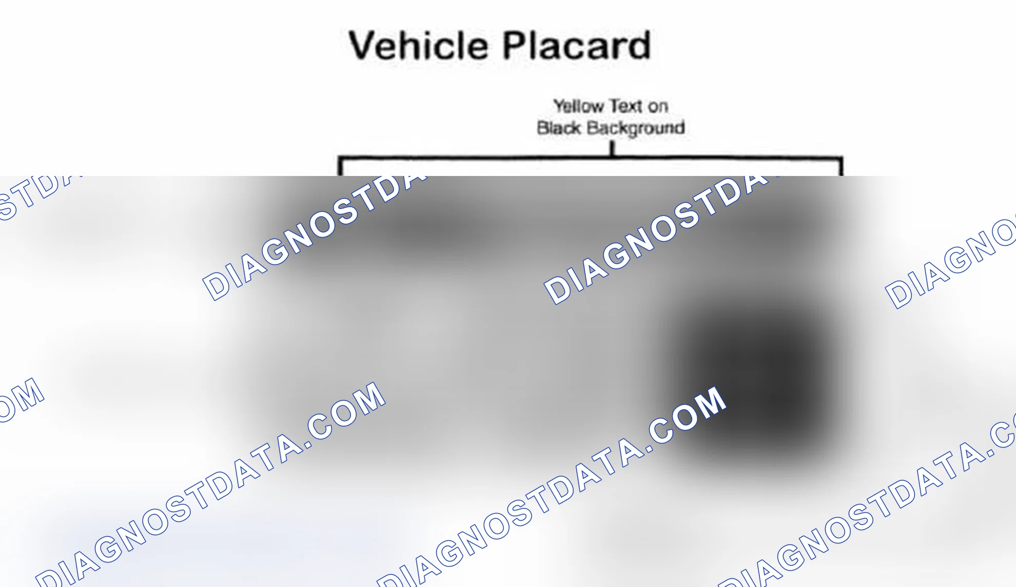 Scheme 28: Vehicle Tire Placard - Typical