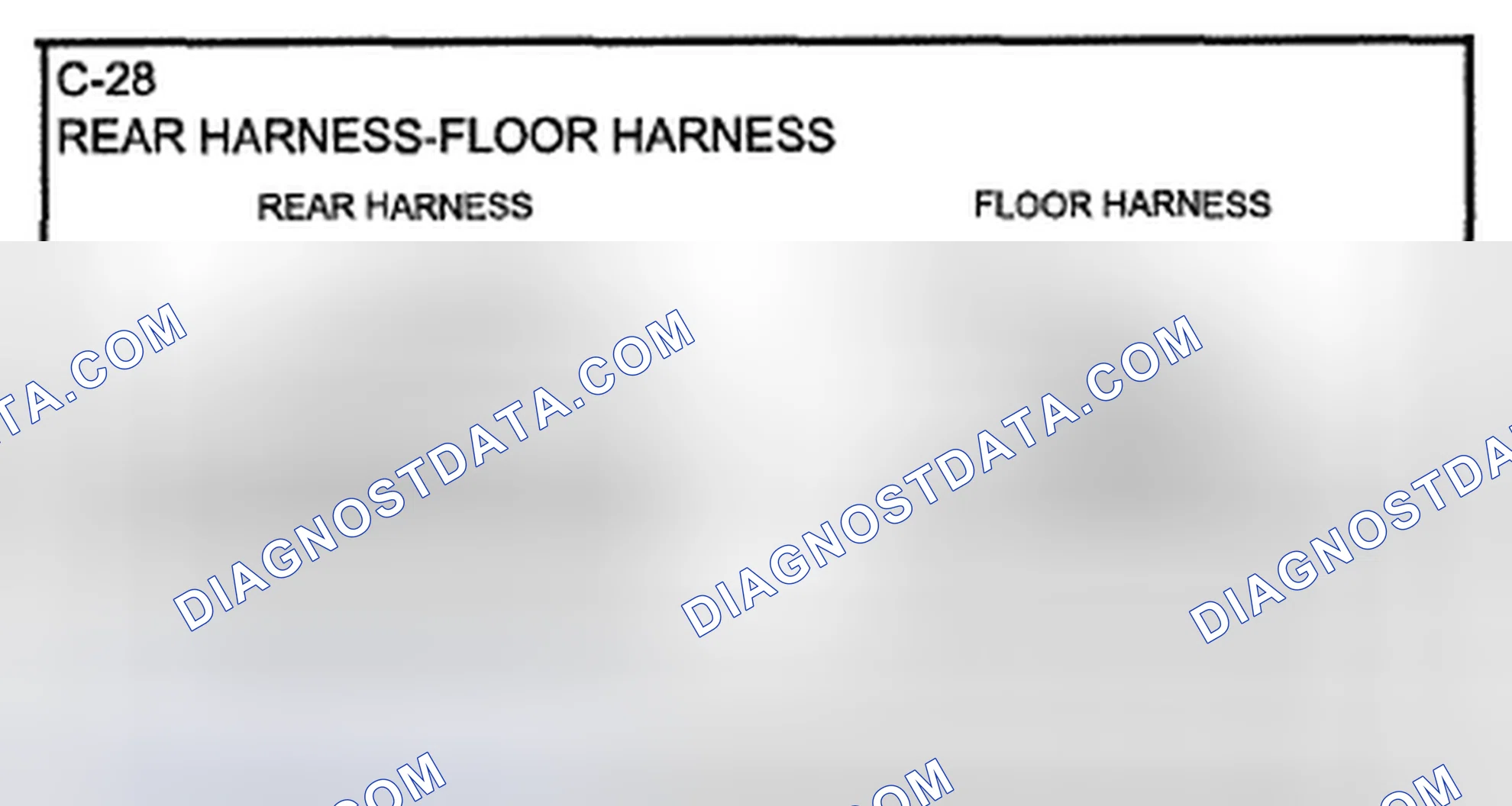 Scheme 57: Identifying Rear And Floor Harness Connector Terminals (C-28)