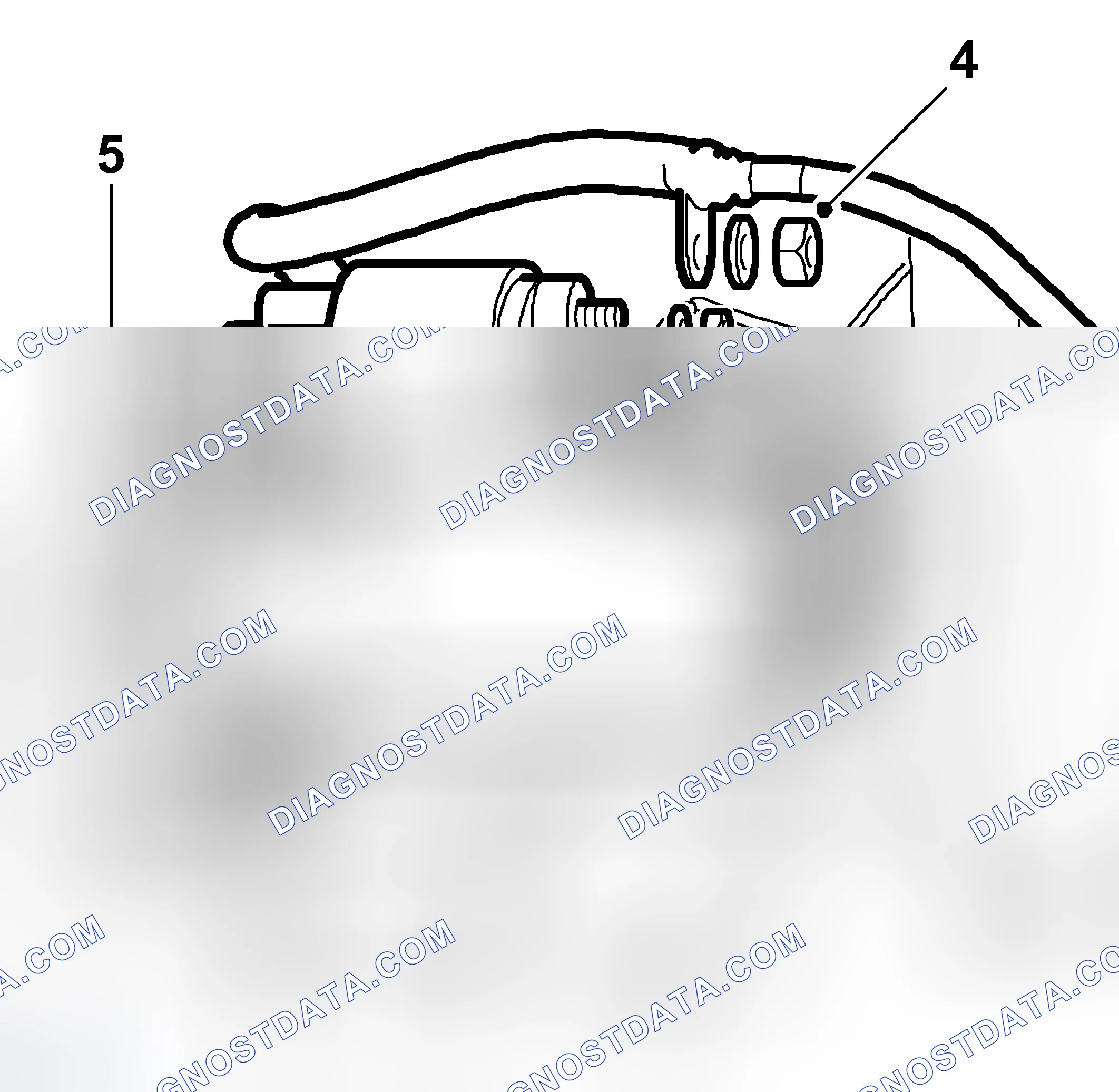 Scheme 36: Fitting Starter Motor's Lower Retaining Bolt (Petrol Engine)
