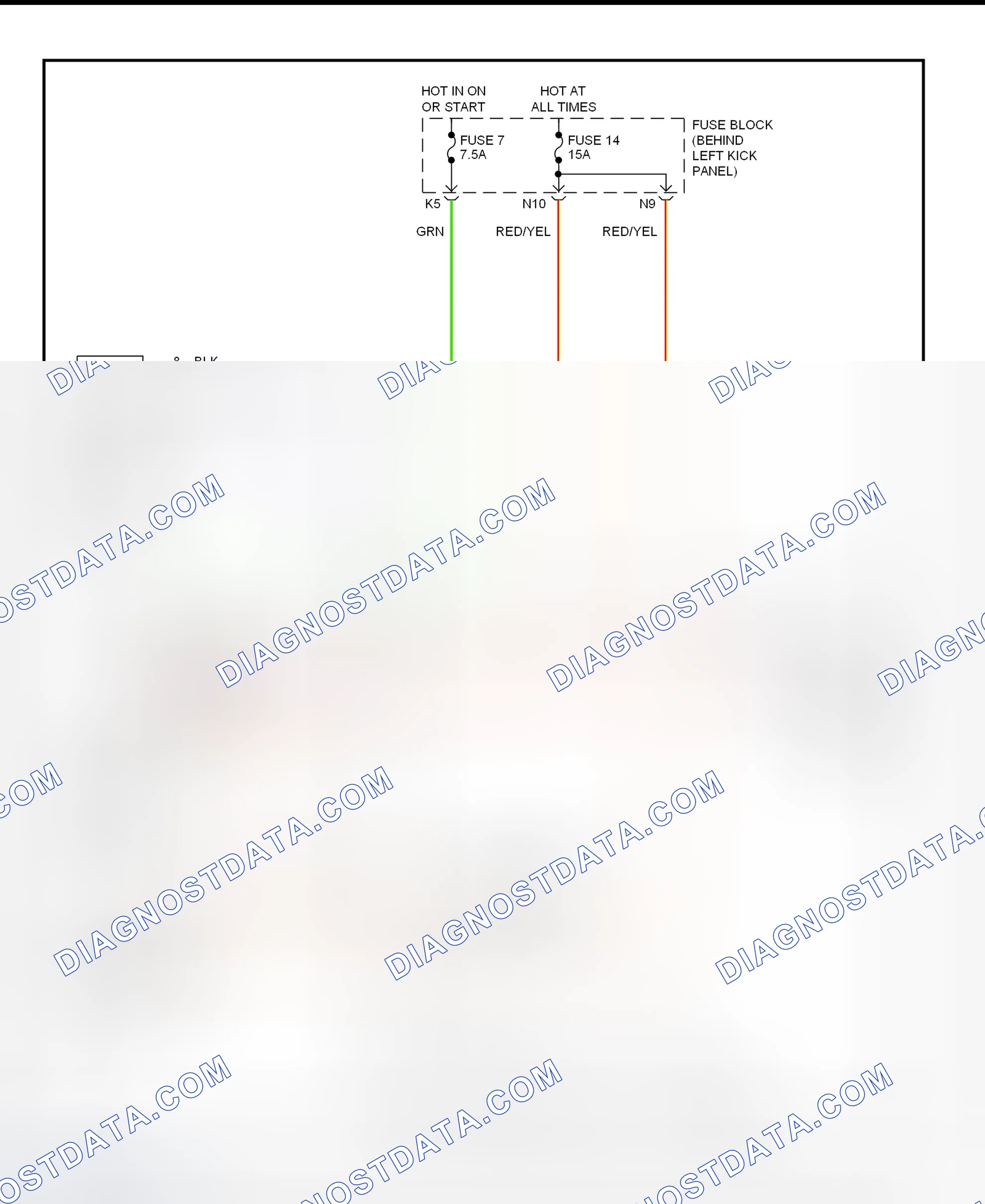 Scheme 17: Shift Lock System Circuit Diagram (1997 Nissan 200SX 2.0L)