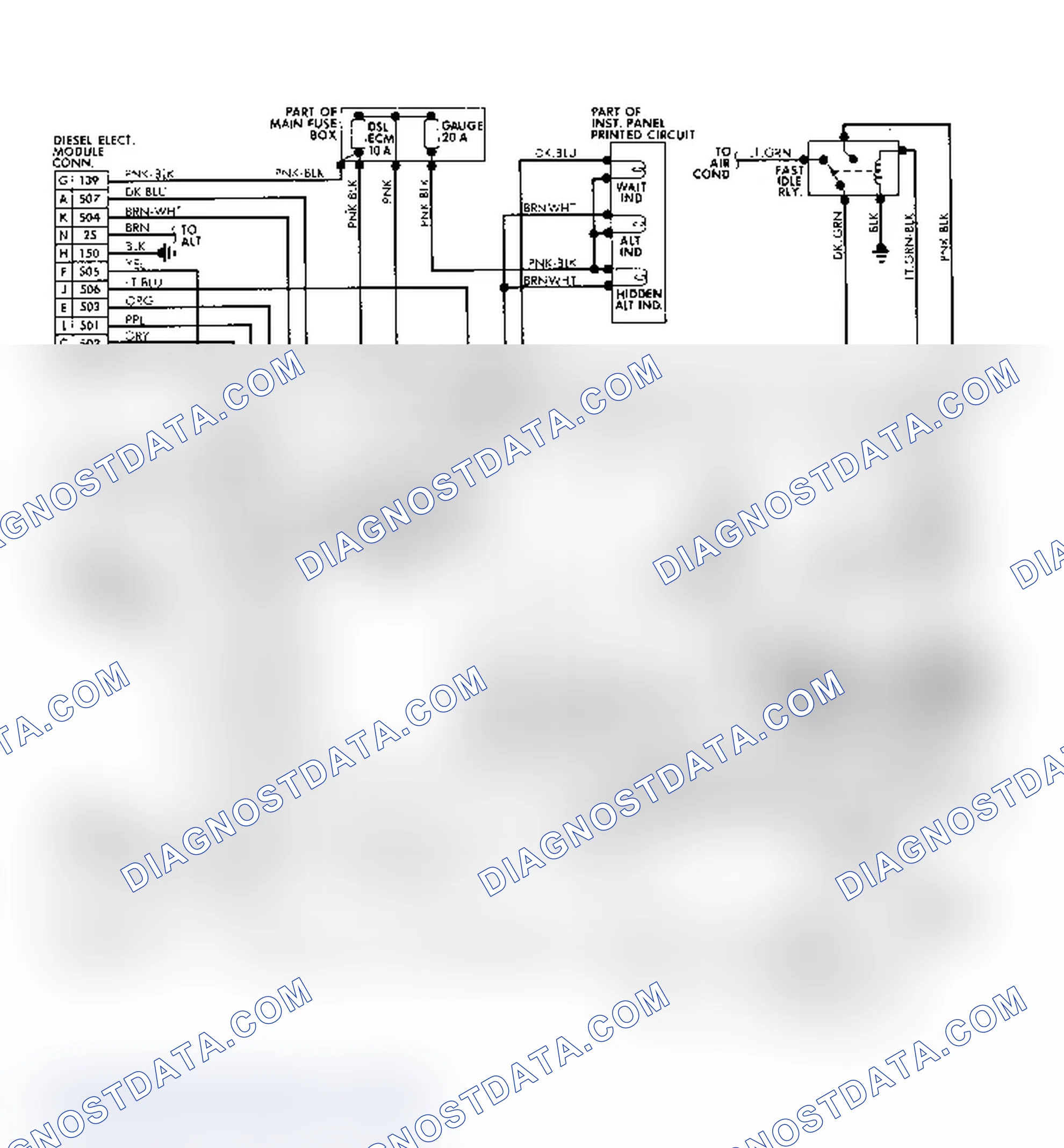 Scheme 48: Glow Plug System Wiring Diagram (Electronic Type - V6)
