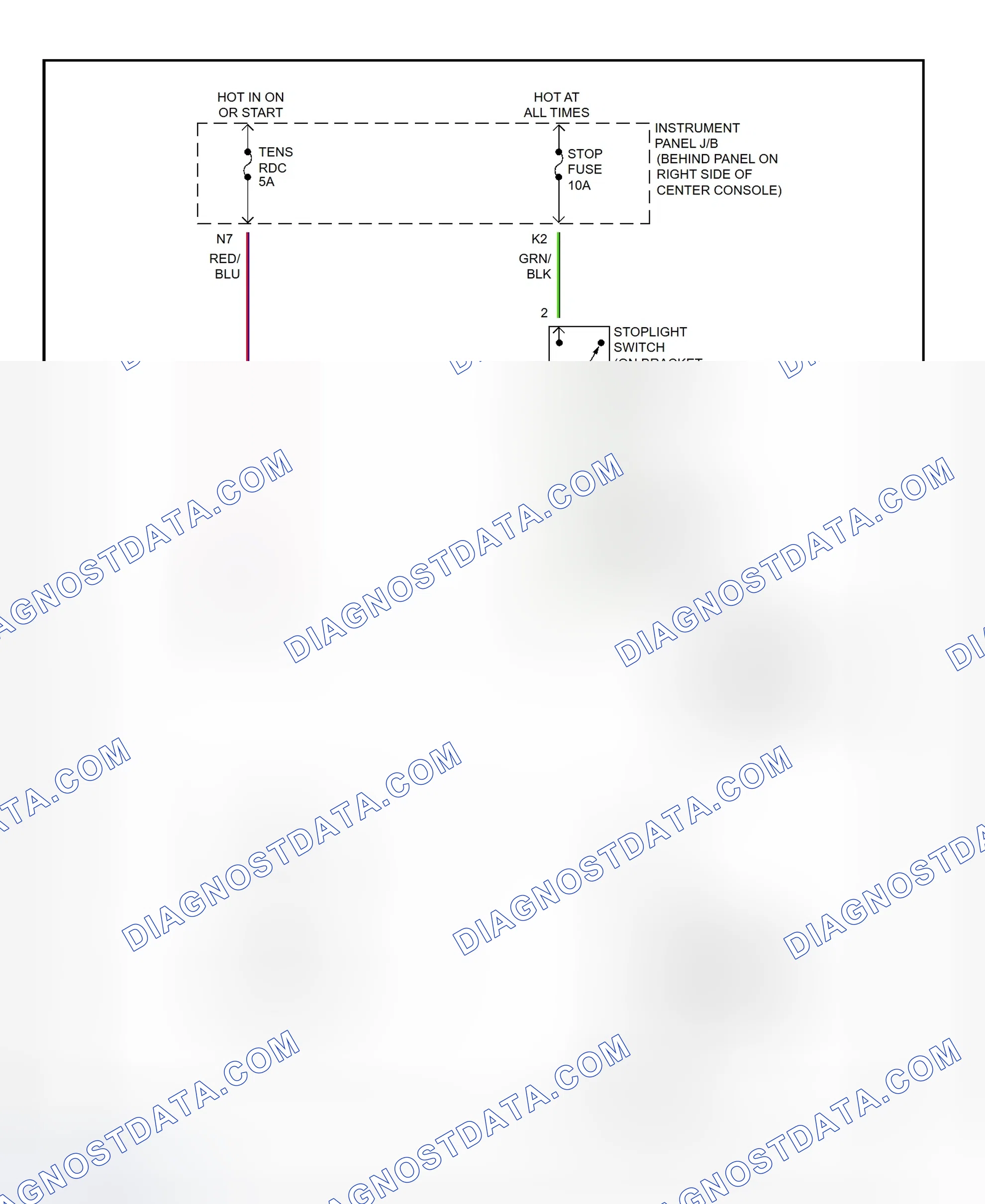 Scheme 440: Shift Interlock System Wiring Diagram (2001 - Toyota Celica)