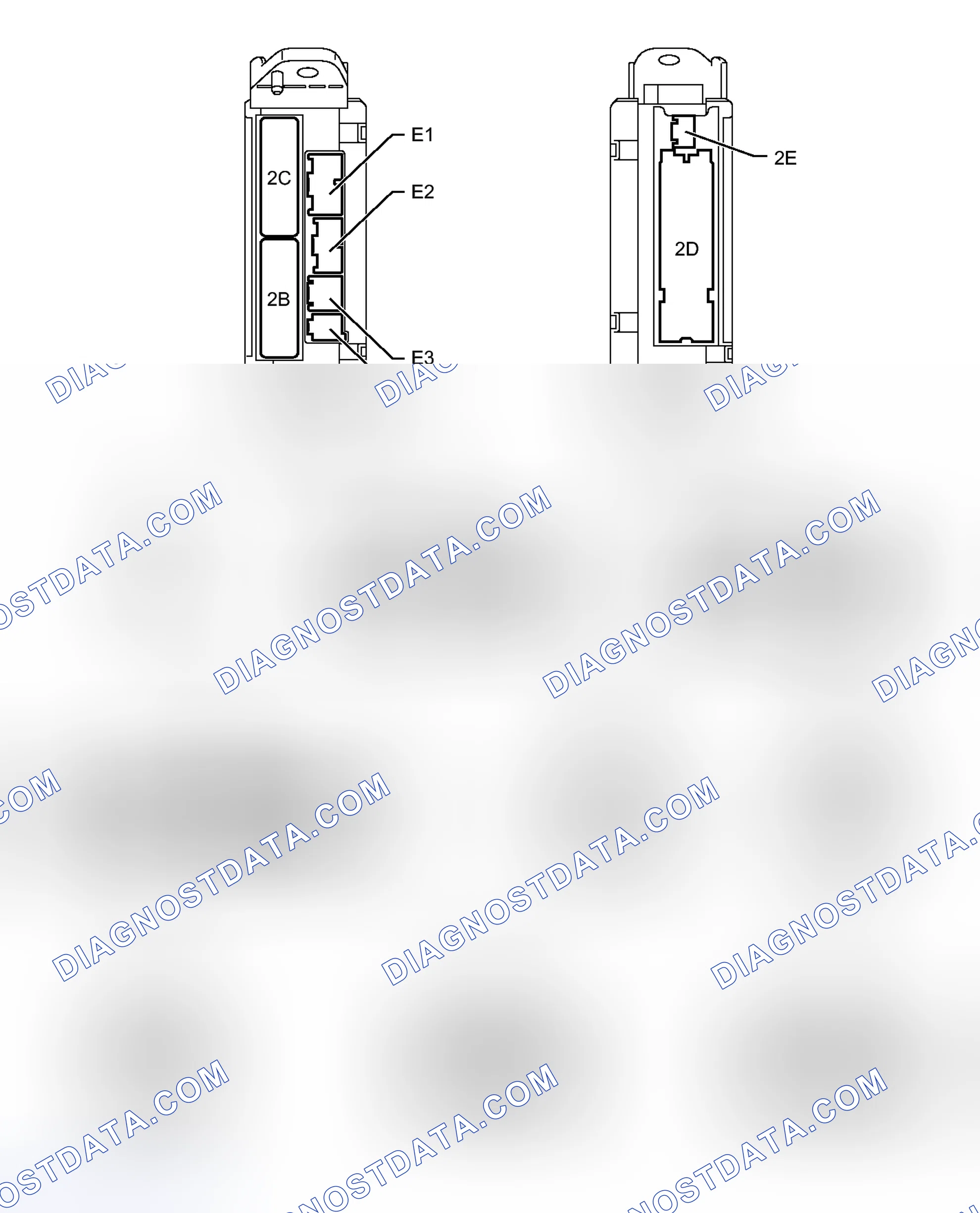 Scheme 74: TERMINALS OF ECU [01/2012 - ]