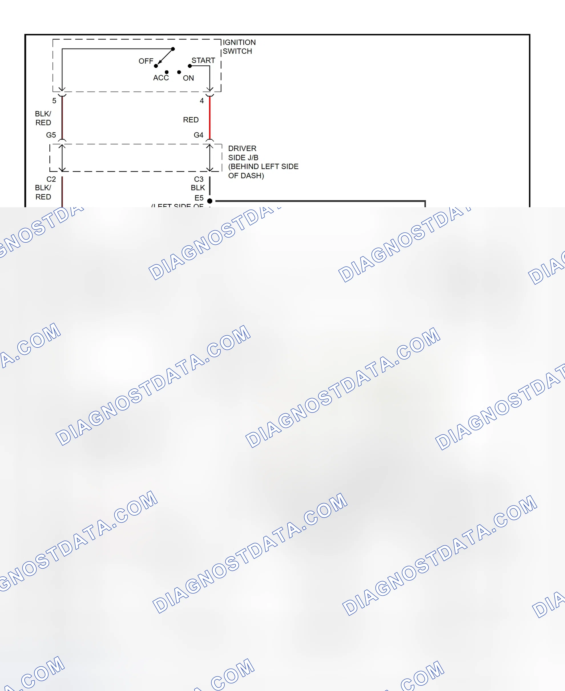 Fig. 30: Starting System Wiring Diagram (RAV4)