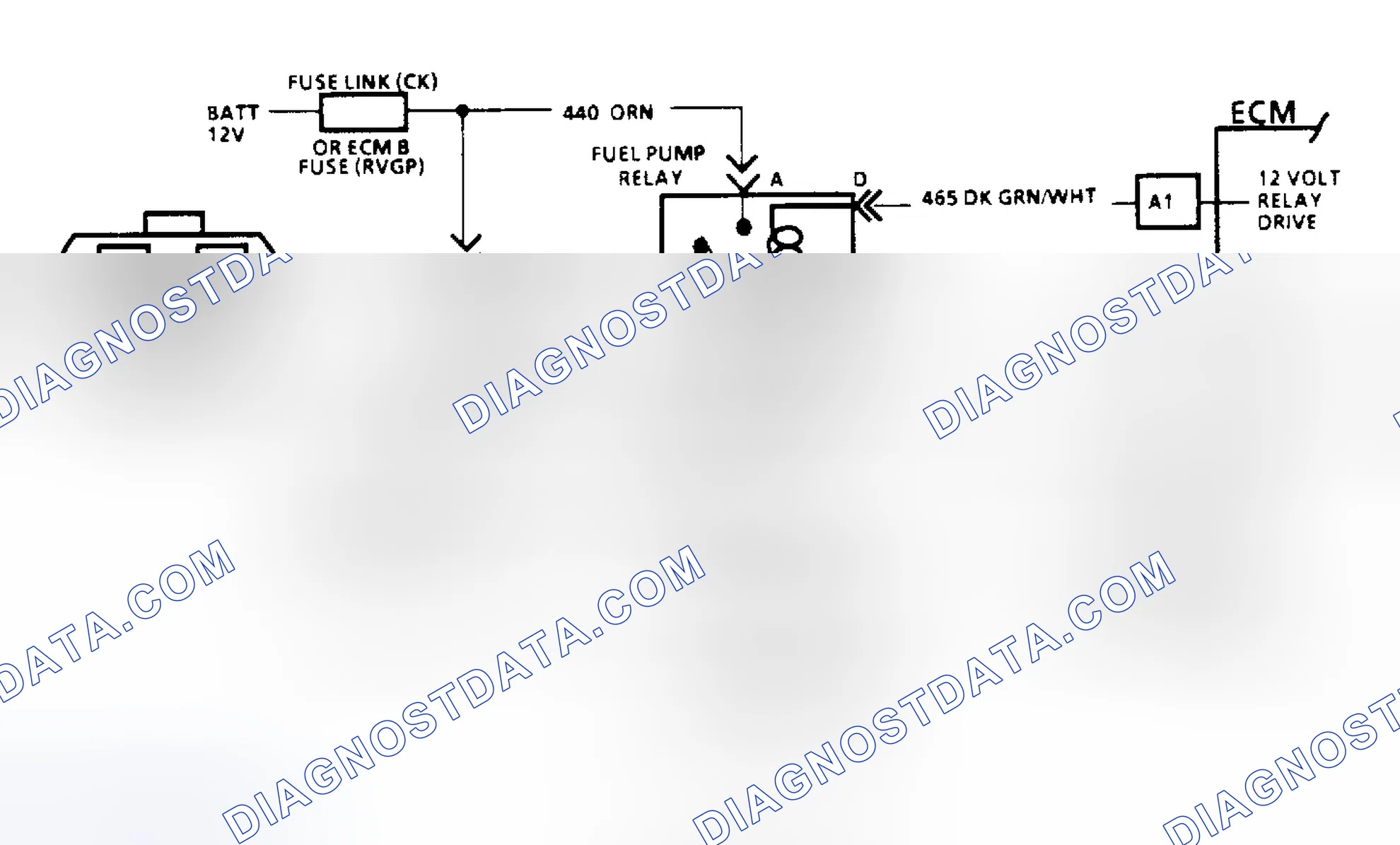 Scheme 78: Code 54: Fuel Pump Circuit/Circuit Diagram (All Other Models)