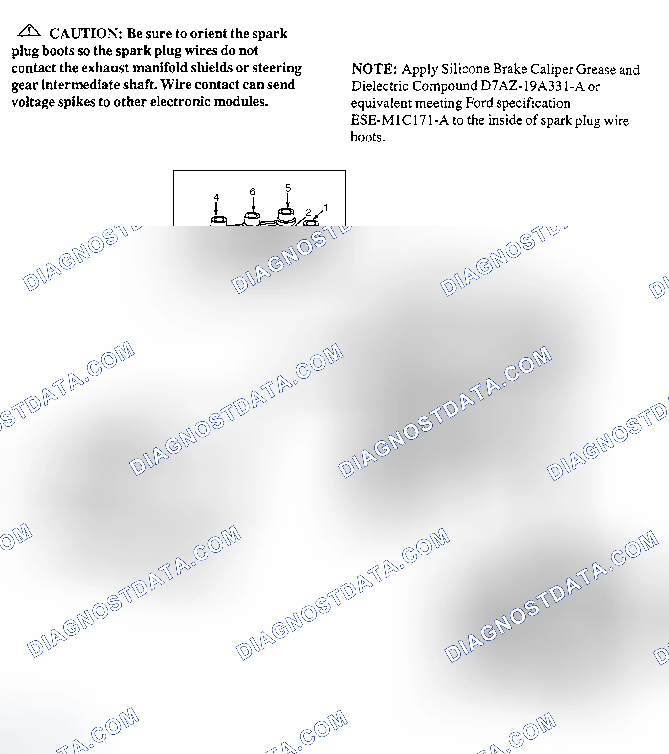 Scheme 12: Spark Plug Wire Routing (4.0L - Ranger)
