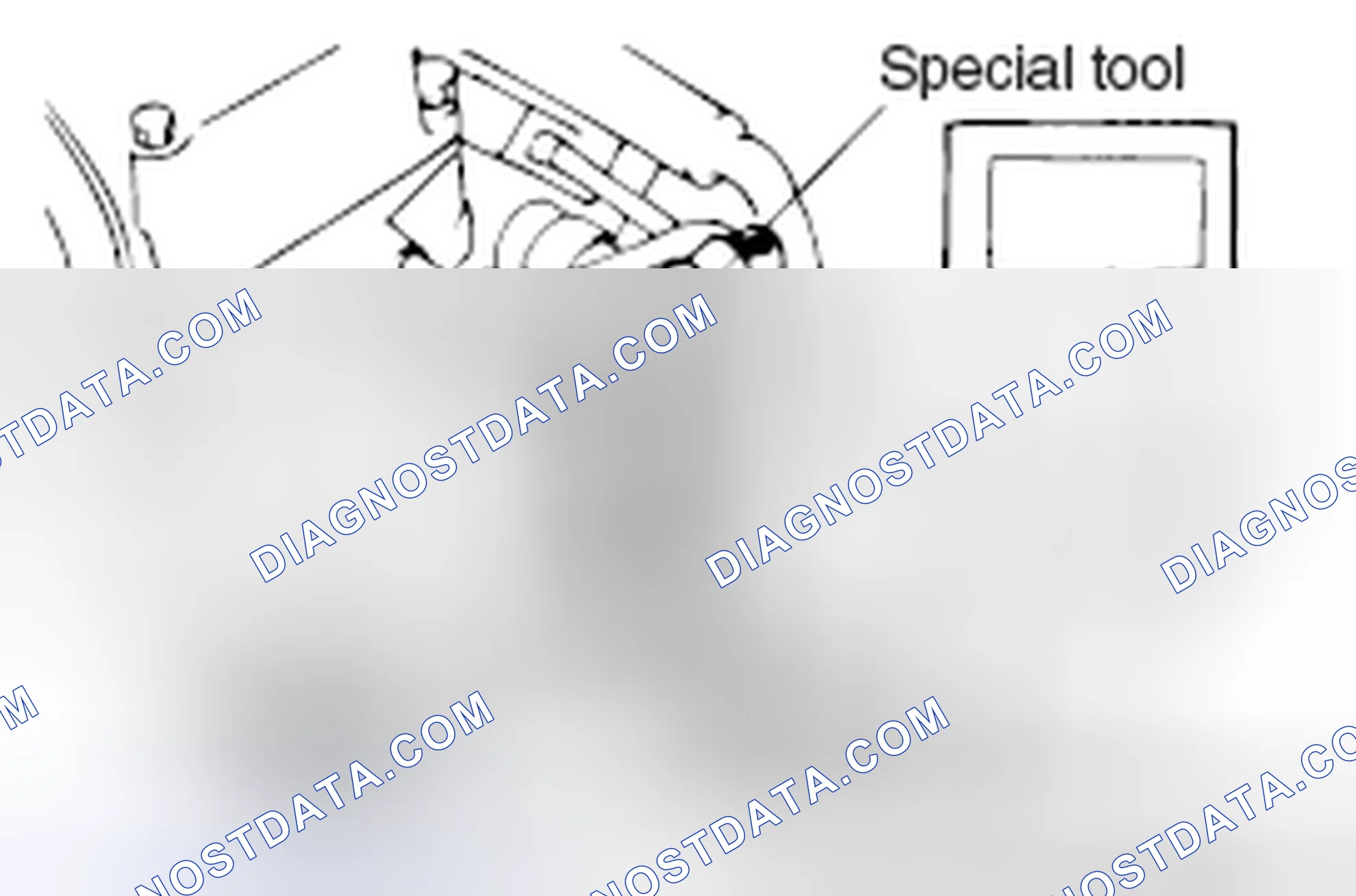 Scheme 18: IF INSPECTING WITH THE CONNECTOR CONNECTED < WATERPROOF CONNECTORS >