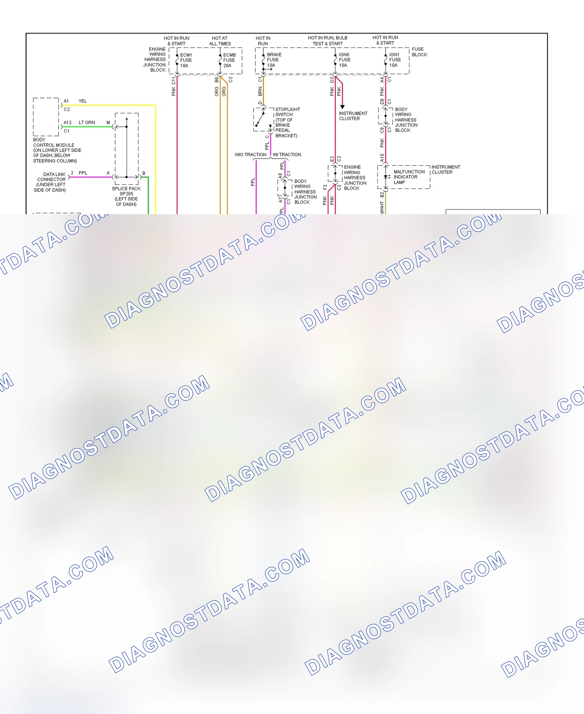 Scheme 82: Transmission Control System Wiring Diagram (Sierra, Silverado, Suburban, Tahoe, Yukon & Yukon XL - 4.8L & 5.3L)