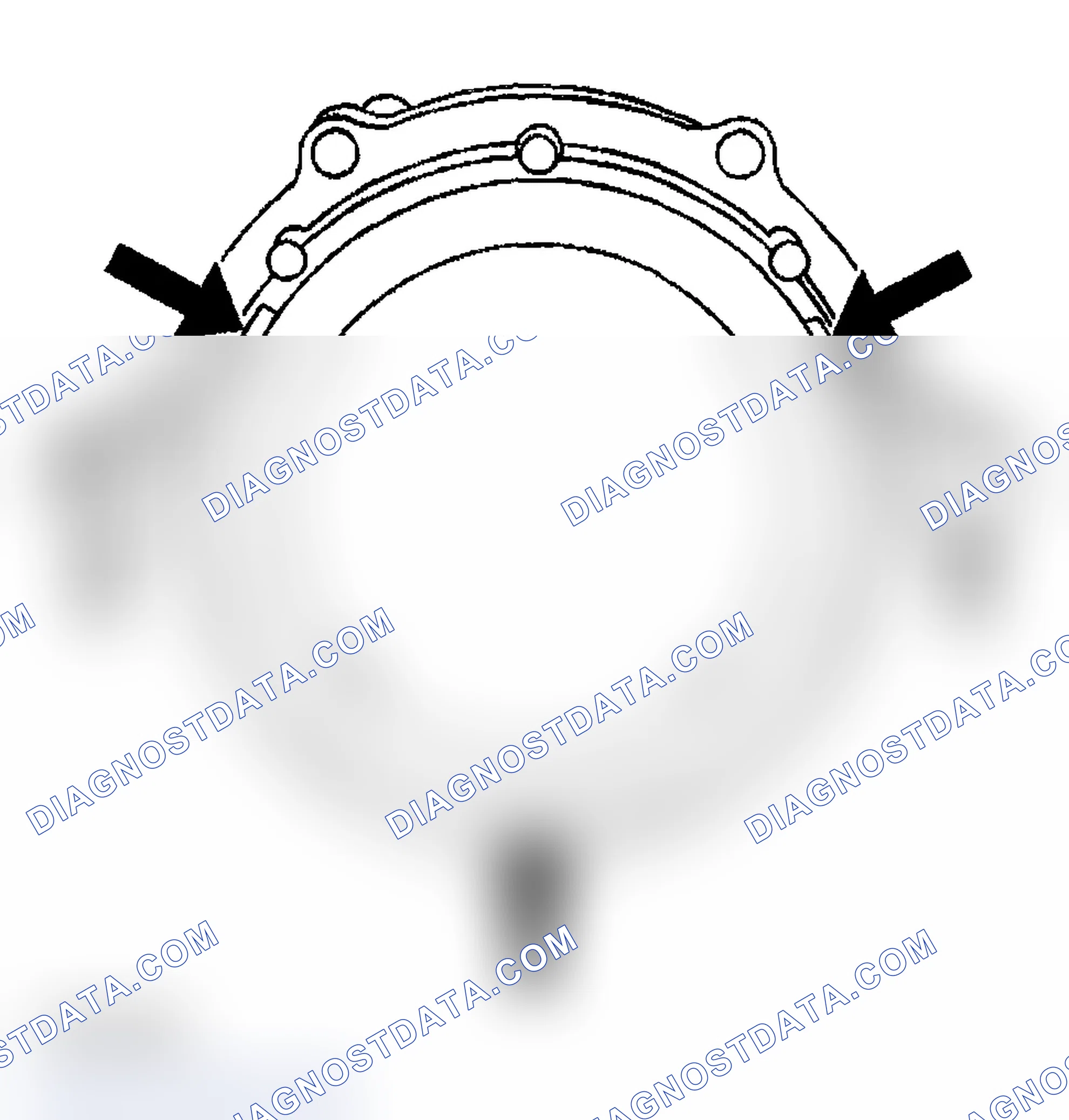 Scheme 424: Crankshaft Rear Oil Seal and Housing Removal