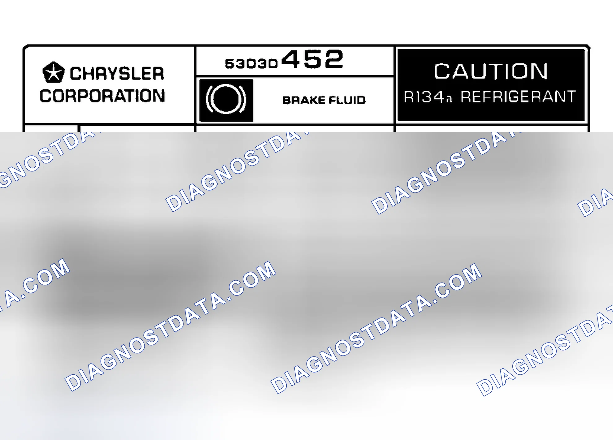 Scheme 8: Underhood A/C Specification Labels