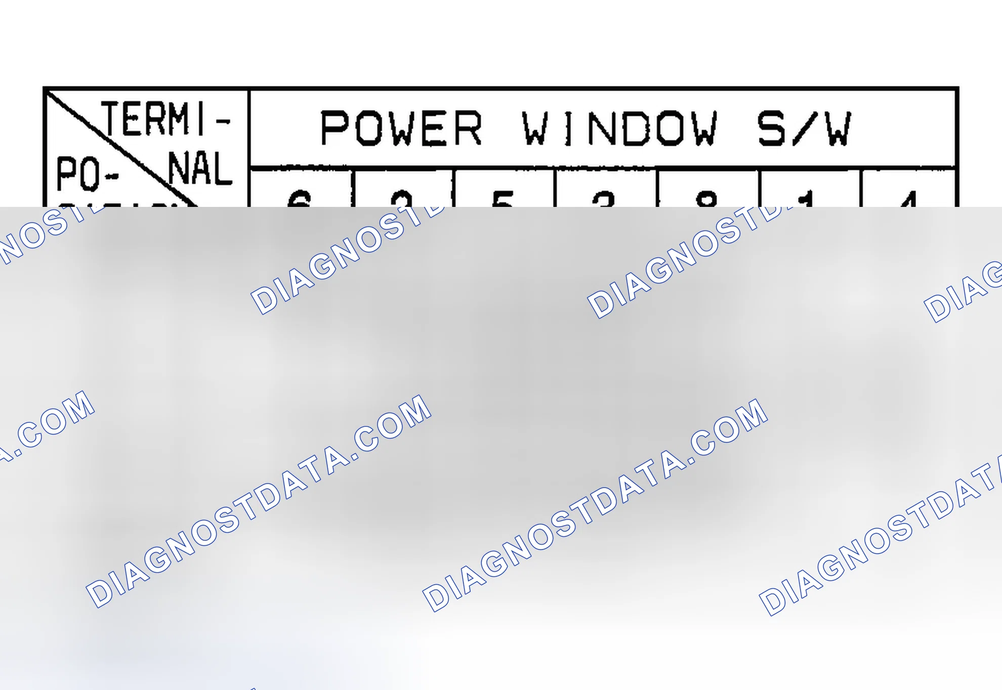 Scheme 7: POWER WINDOW SUB SWITCH