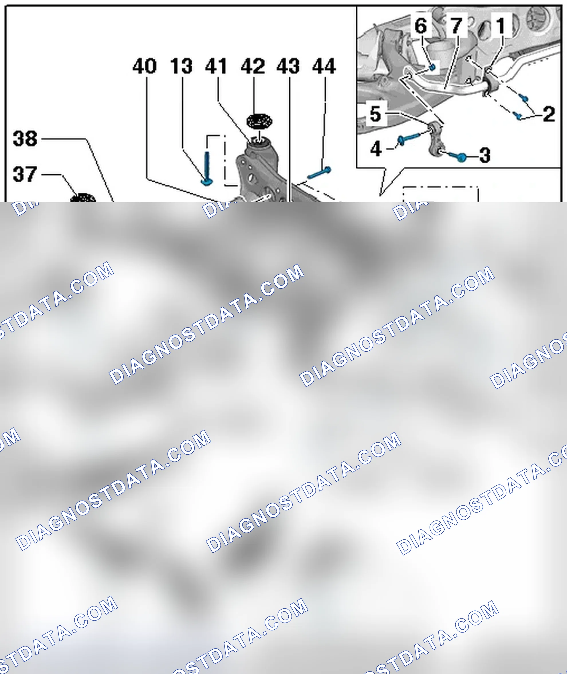 Scheme 211: SUBFRAMES, STABILIZER BAR AND COUPLING ROD OVERVIEW