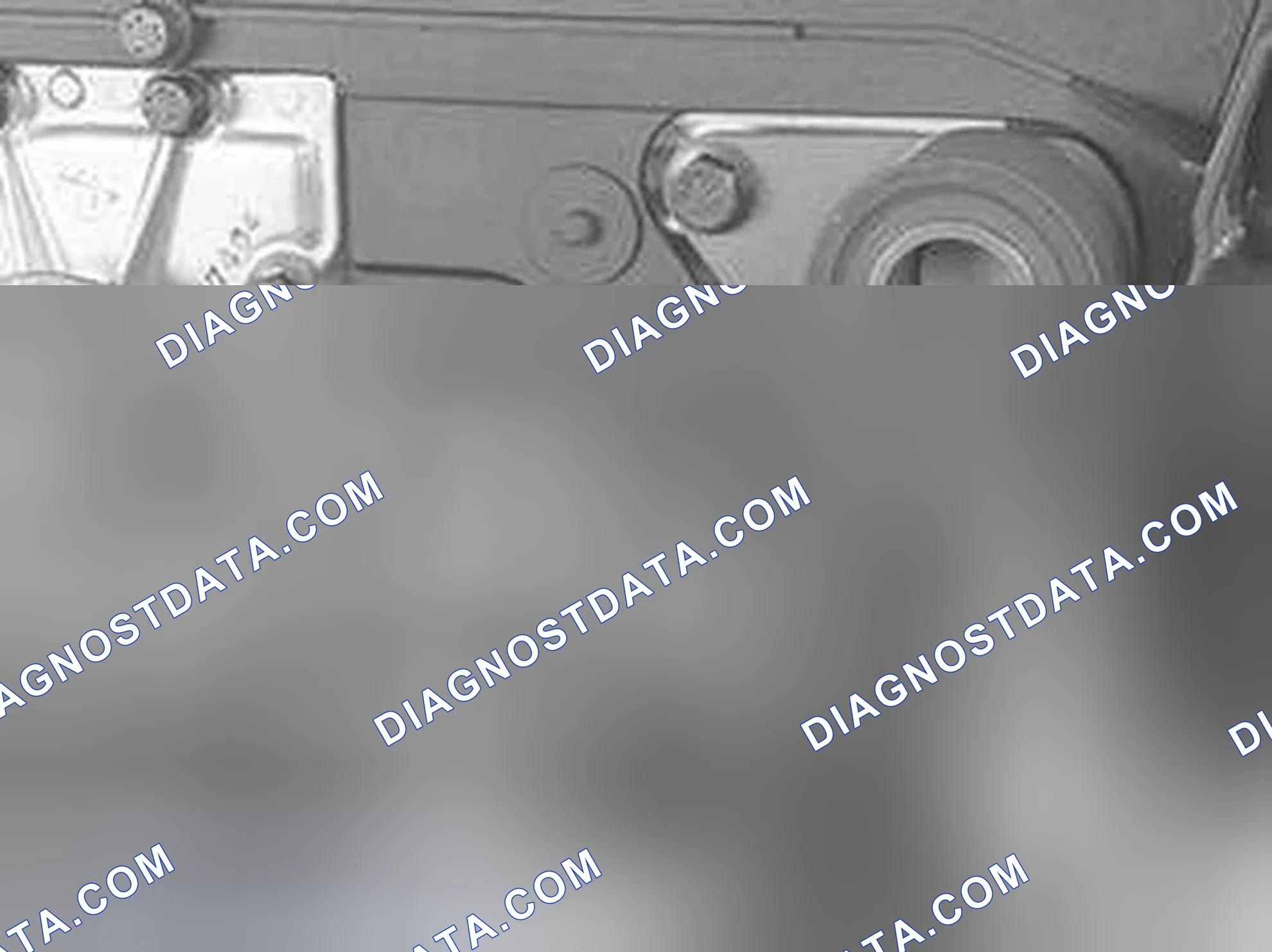 Scheme 838: REMOVING THE BELT TENSIONER AND IDLER PULLEY